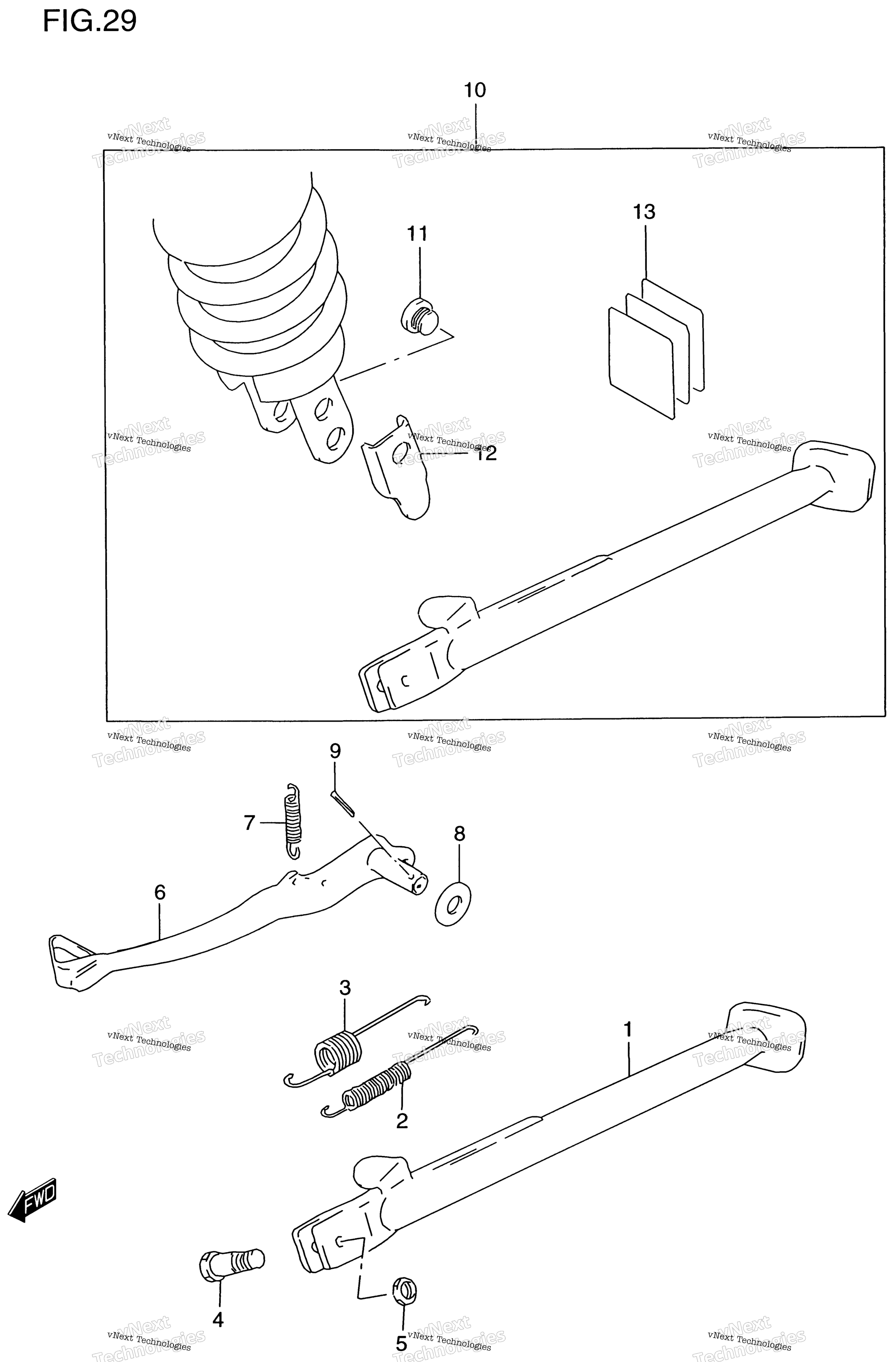 Подставка - Rear Brake