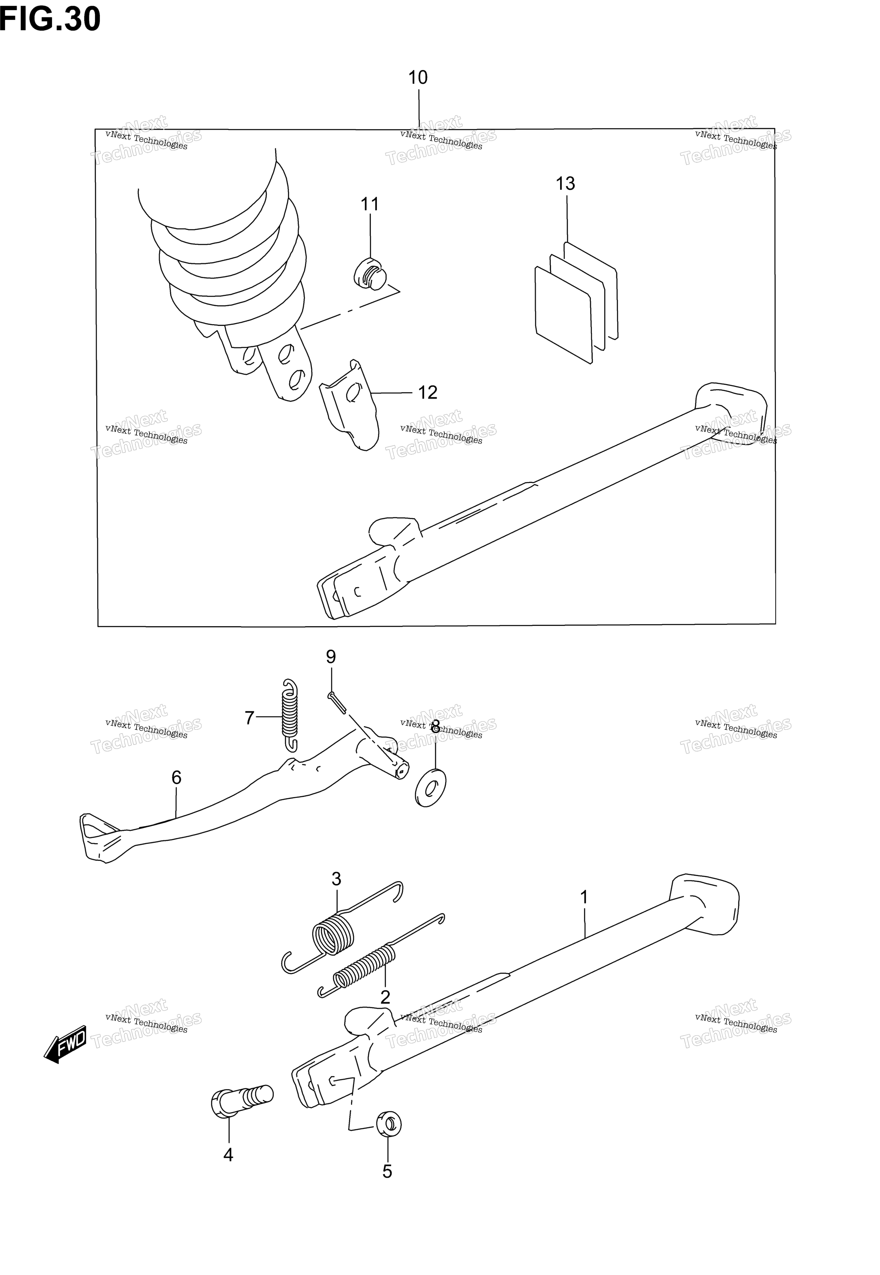 Подставка - Rear Brake