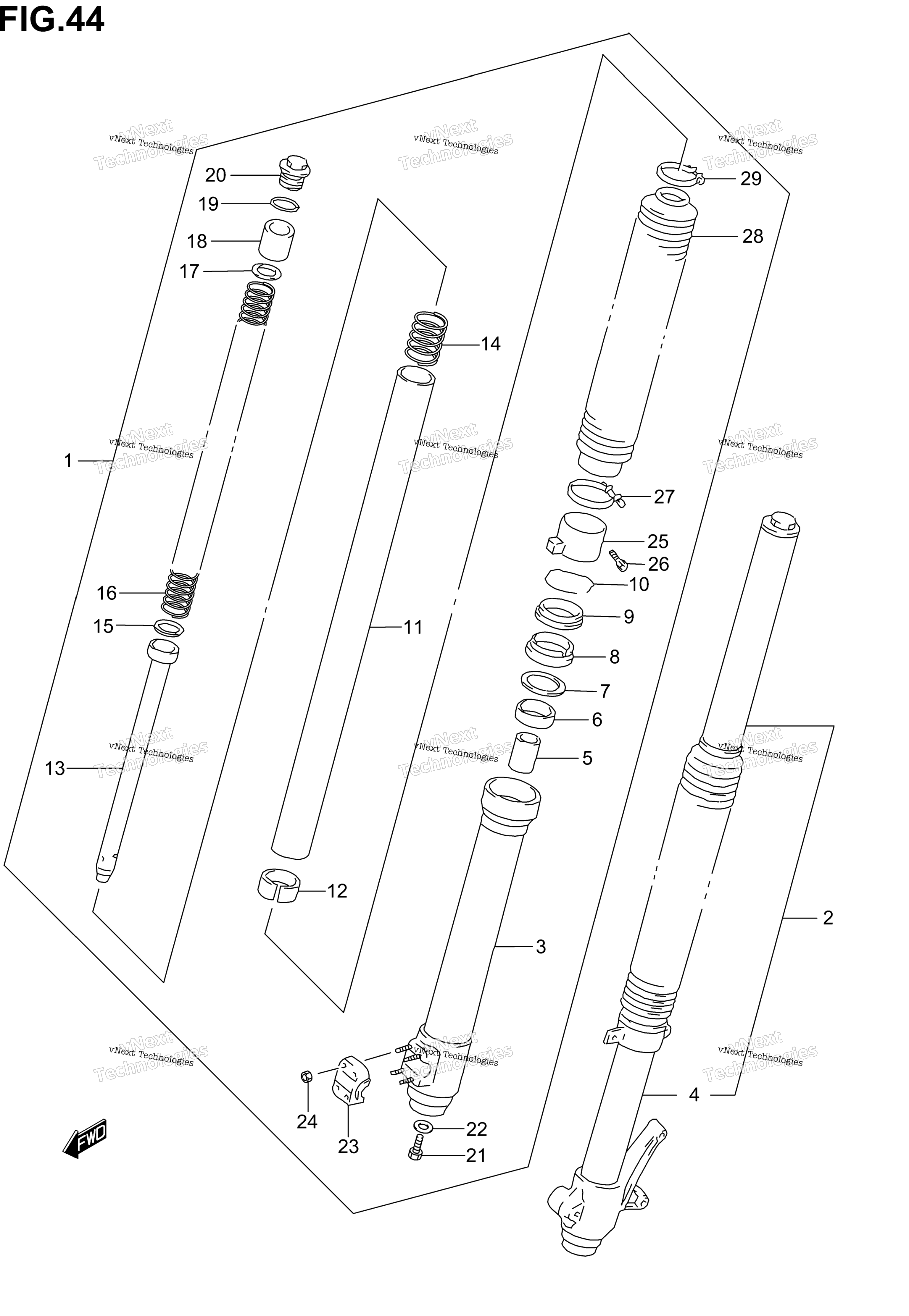 Передний амортизатор