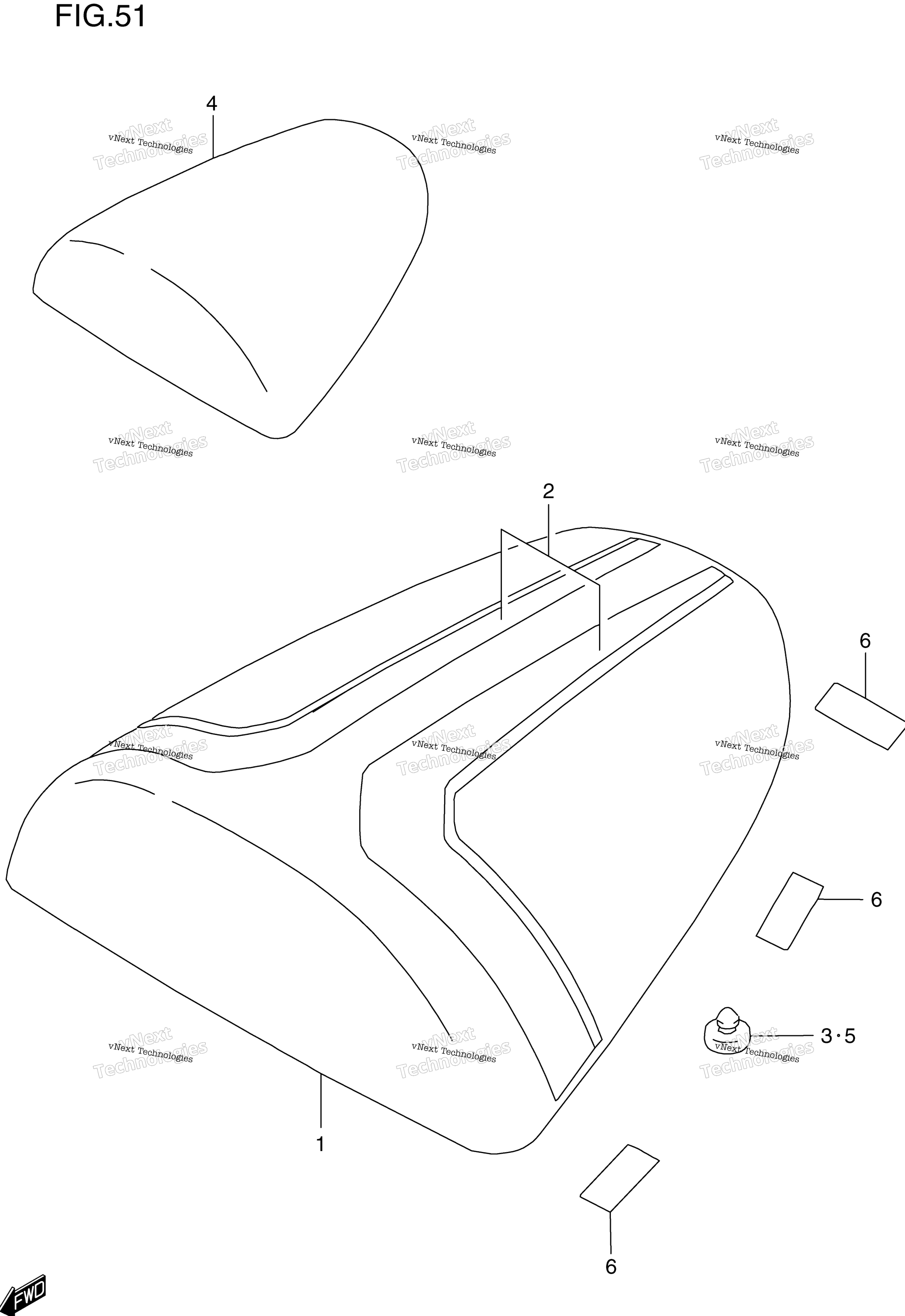 сиденье Tail Box (Model V)