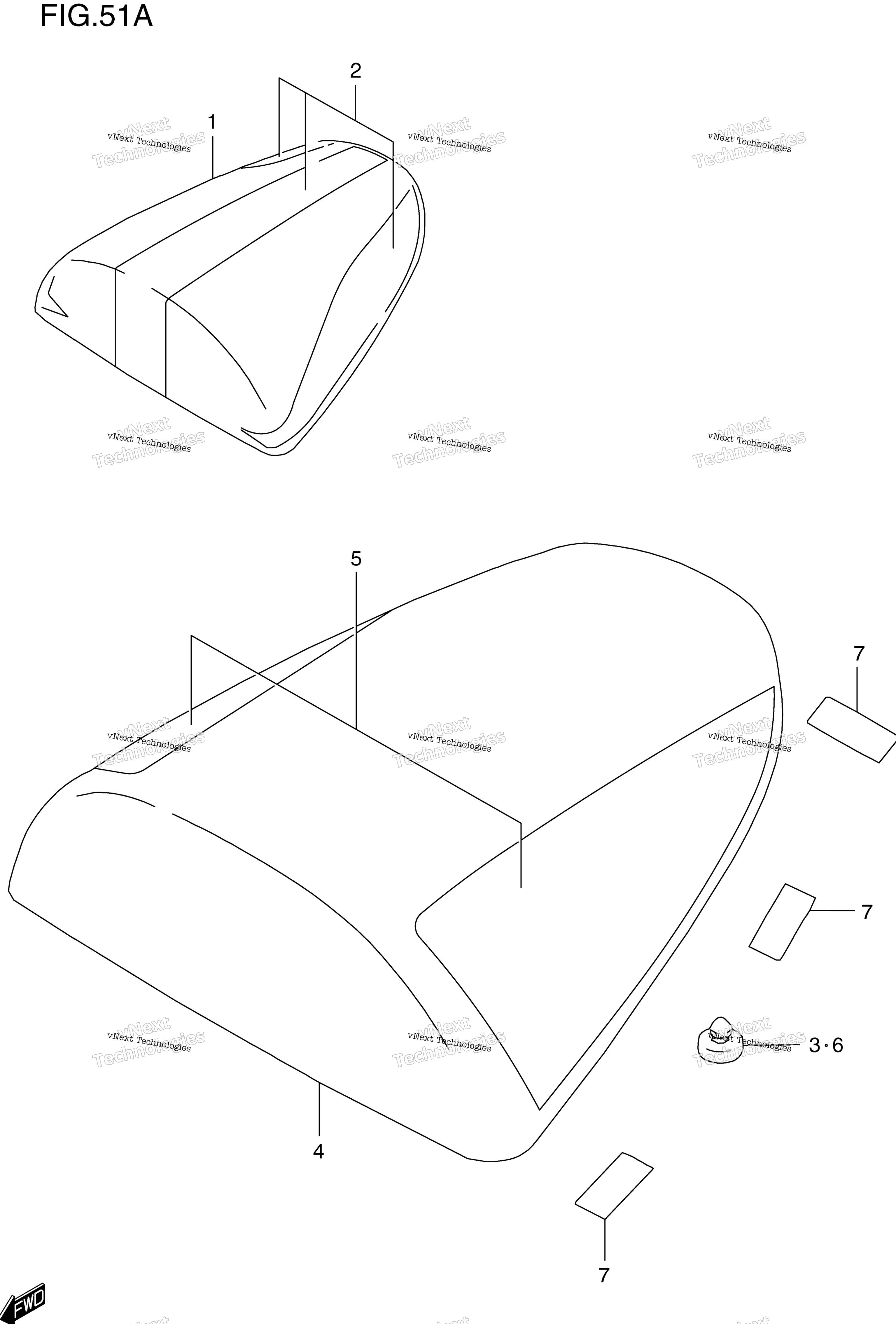 сиденье Tail Box (Model W)