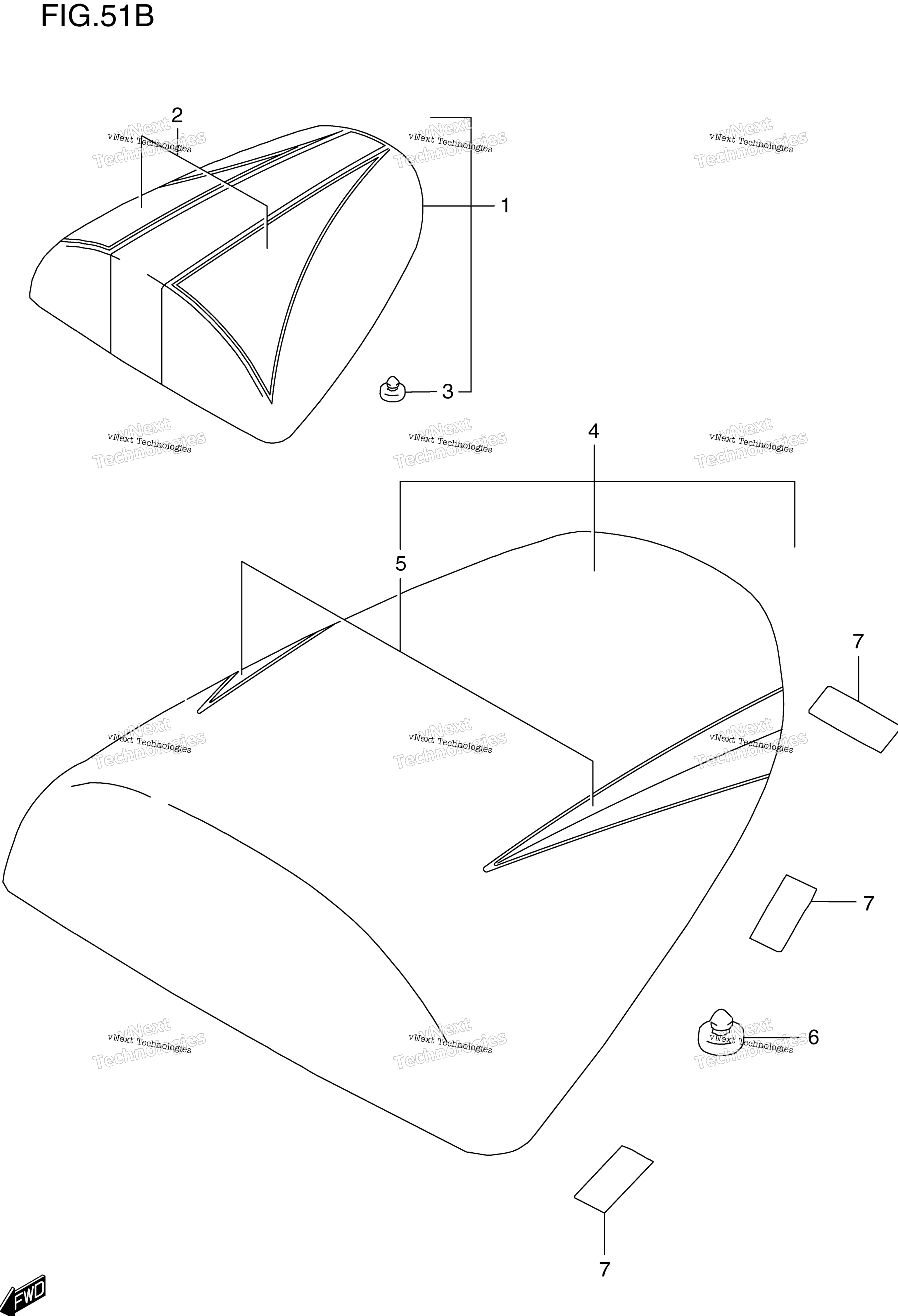 сиденье Tail Box (Model X)