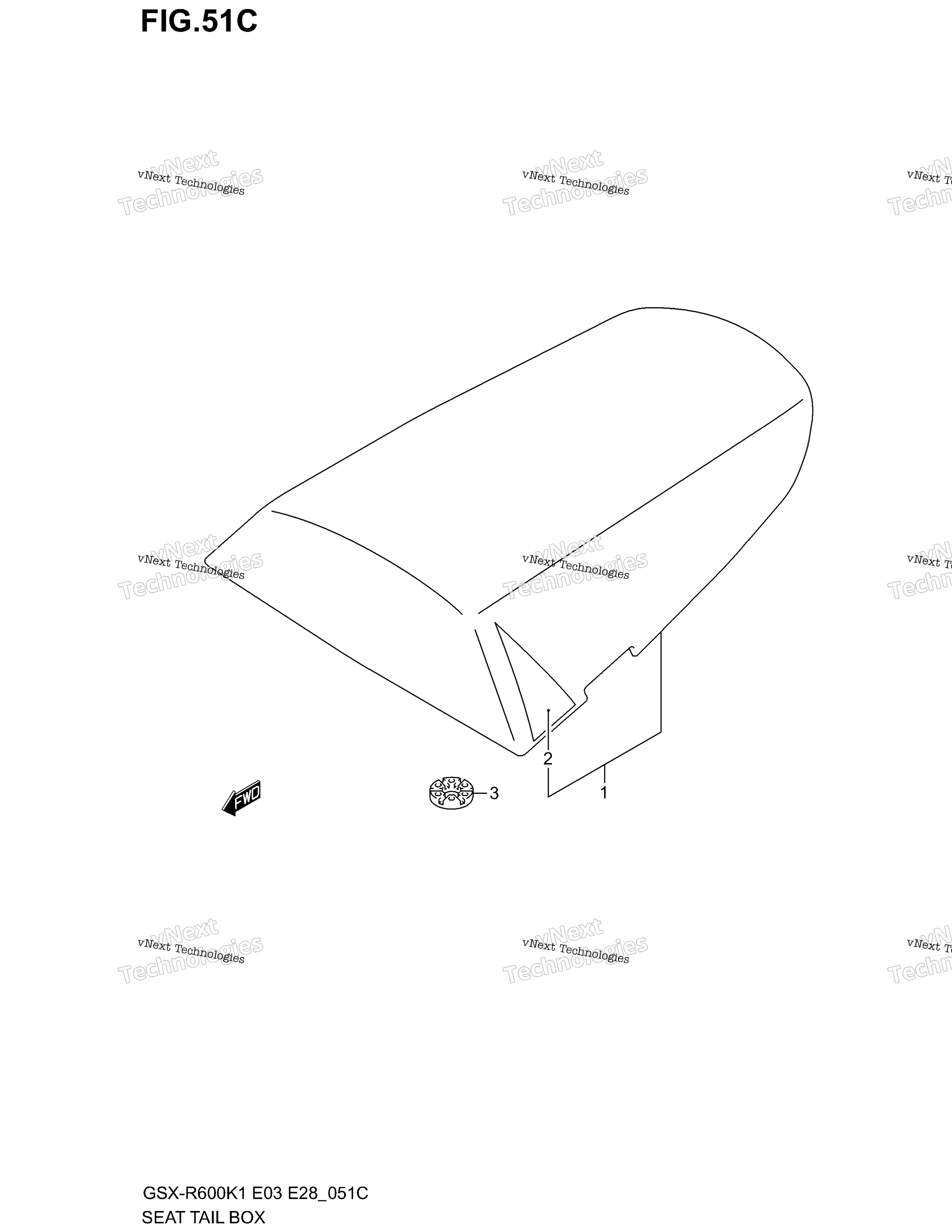 сиденье Tail Box (Model K3)