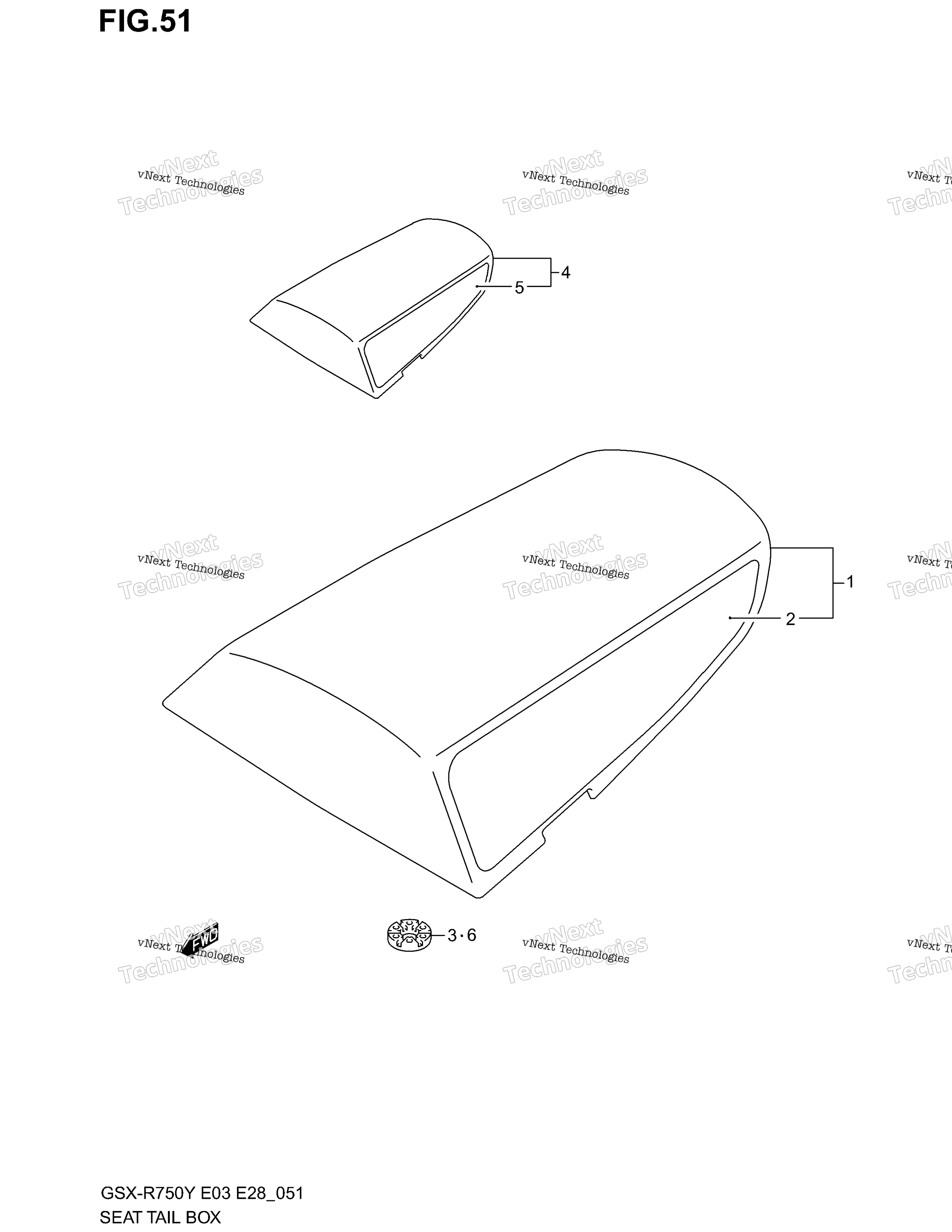 сиденье Tail Box (Model Y)