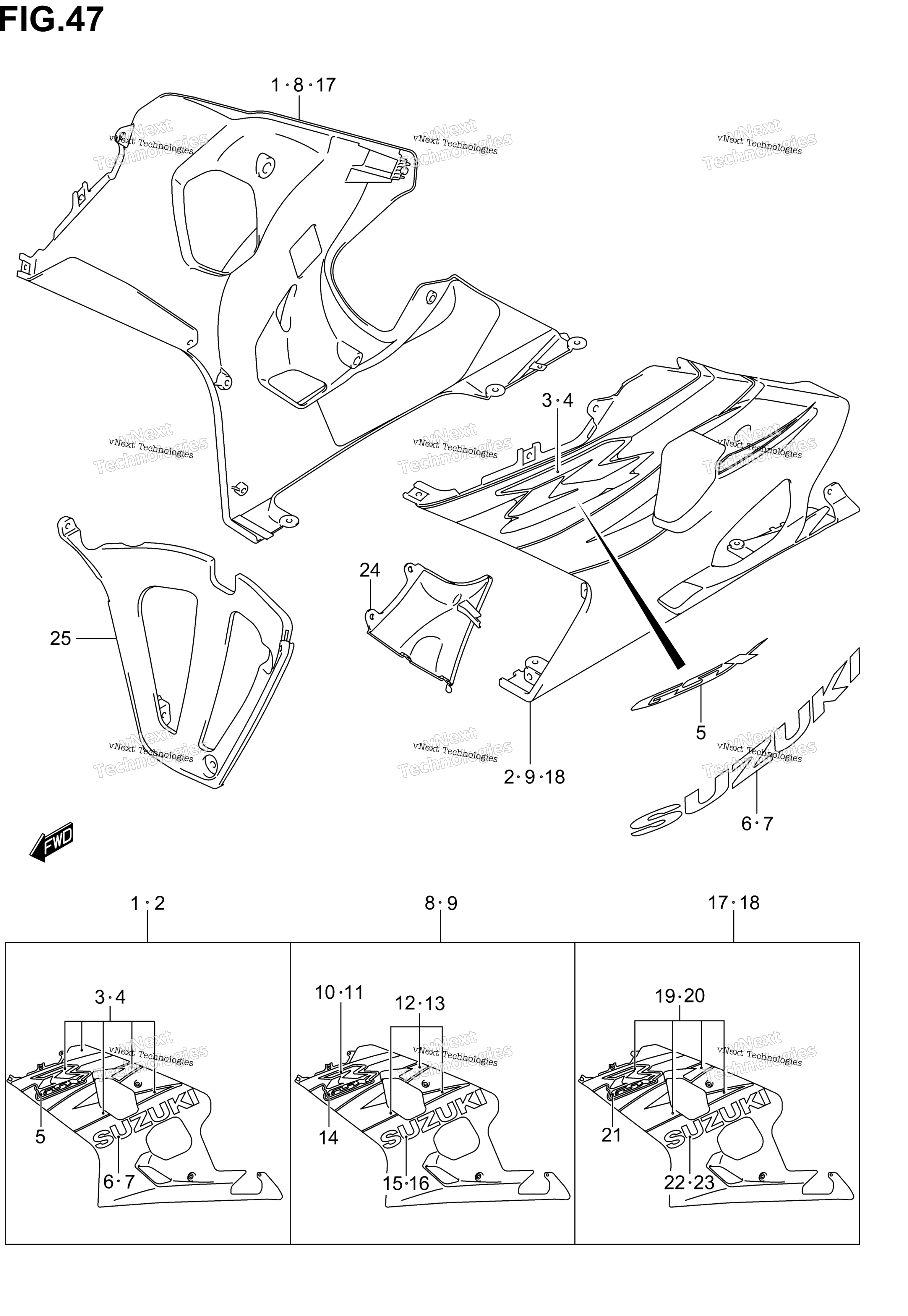 Нижний обтекатель (Model K4)