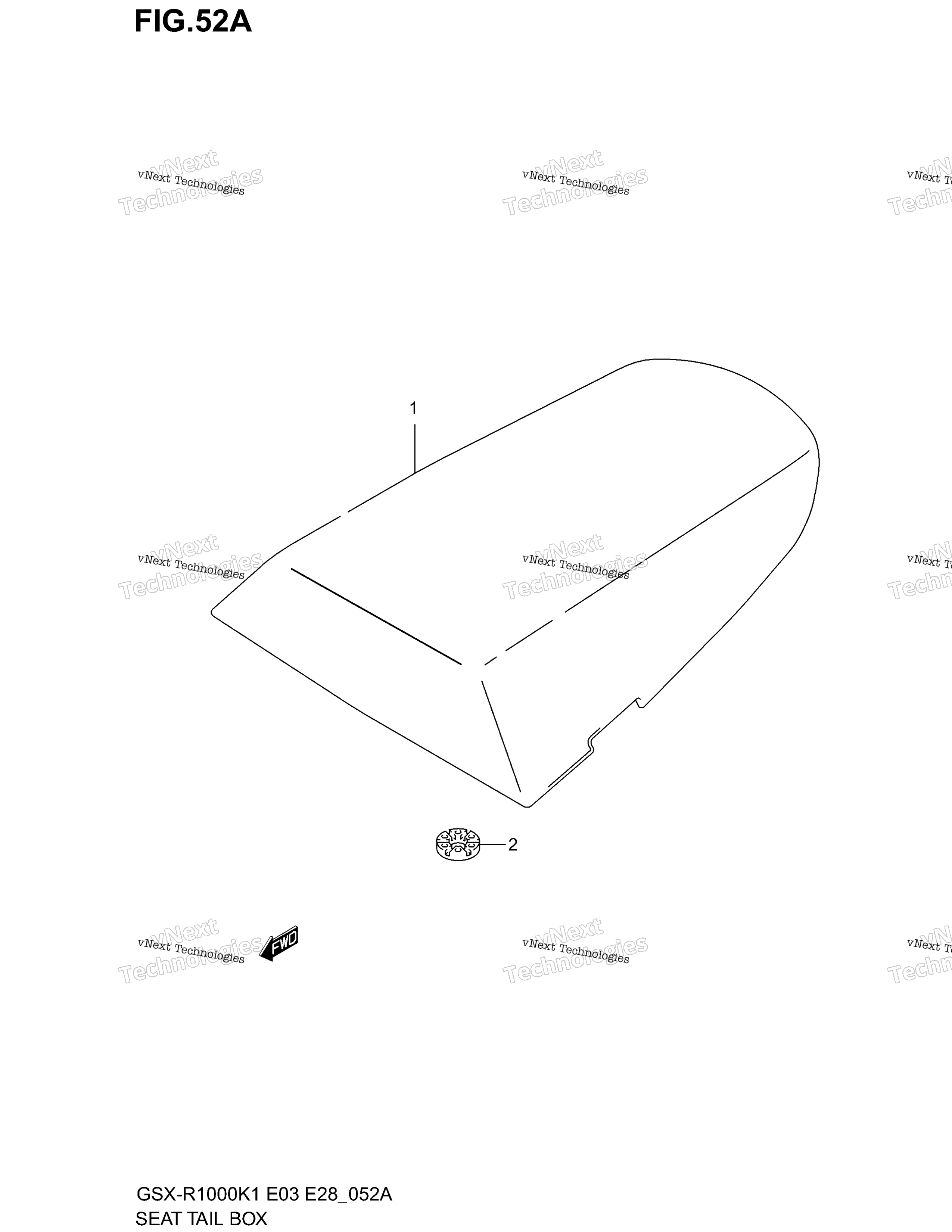 сиденье Tail Box (Model K2)