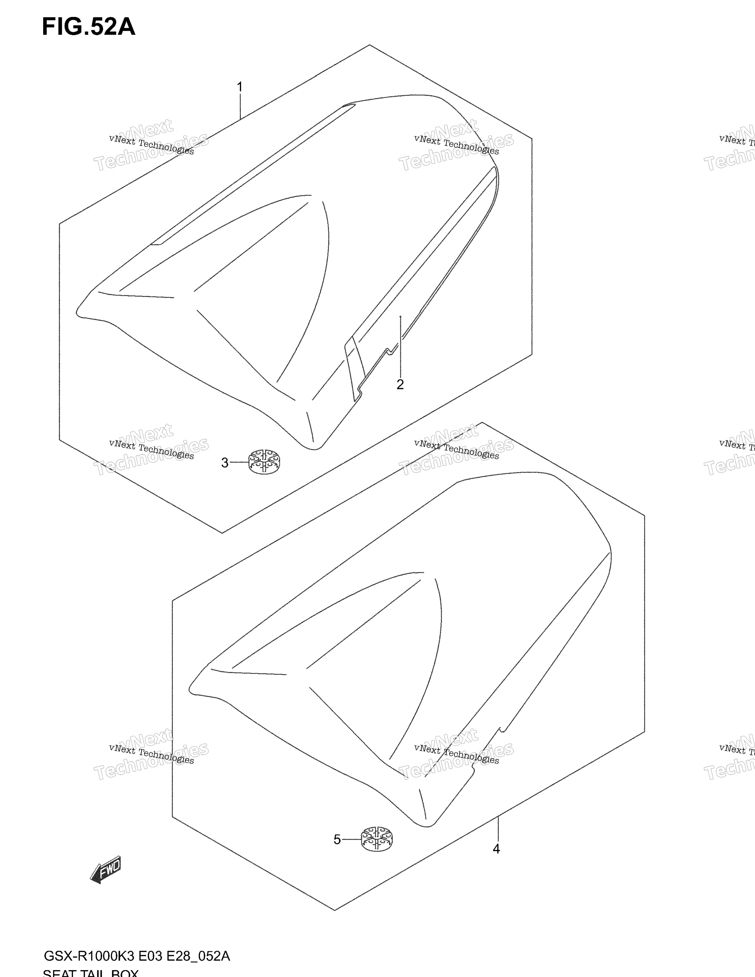сиденье Tail Box (Model K4)