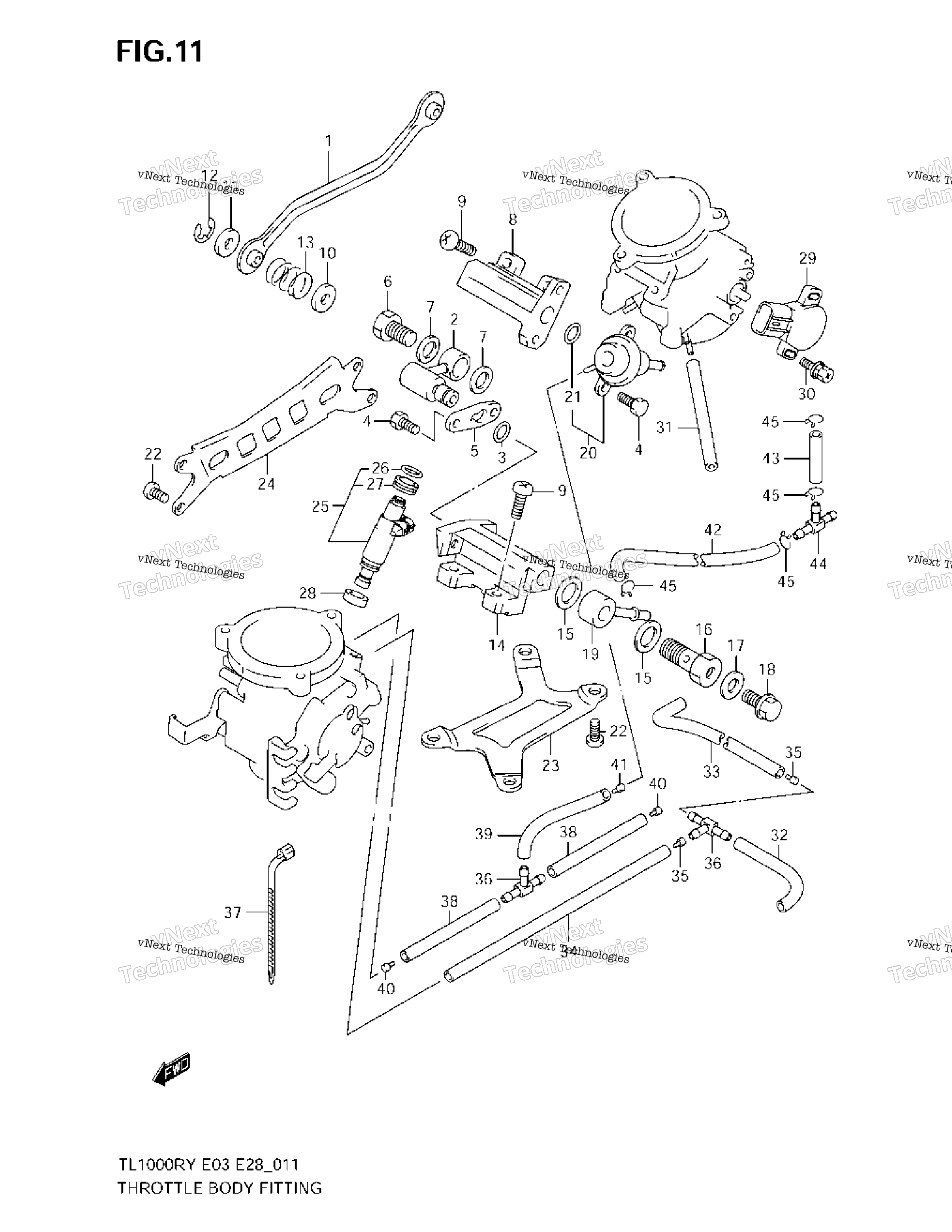 Дроссель Body Fitting Parts
