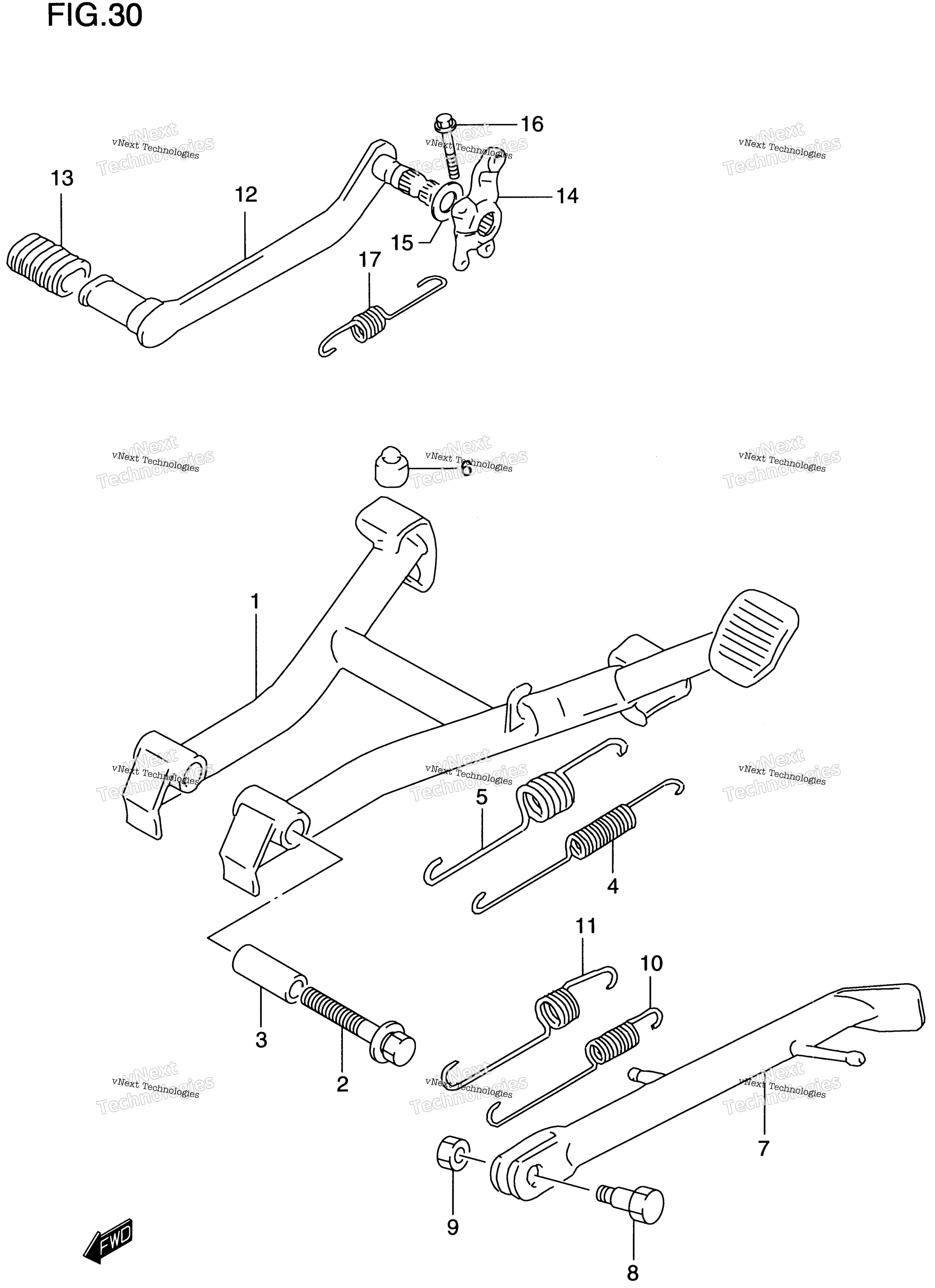 Подставка - Rear Brake