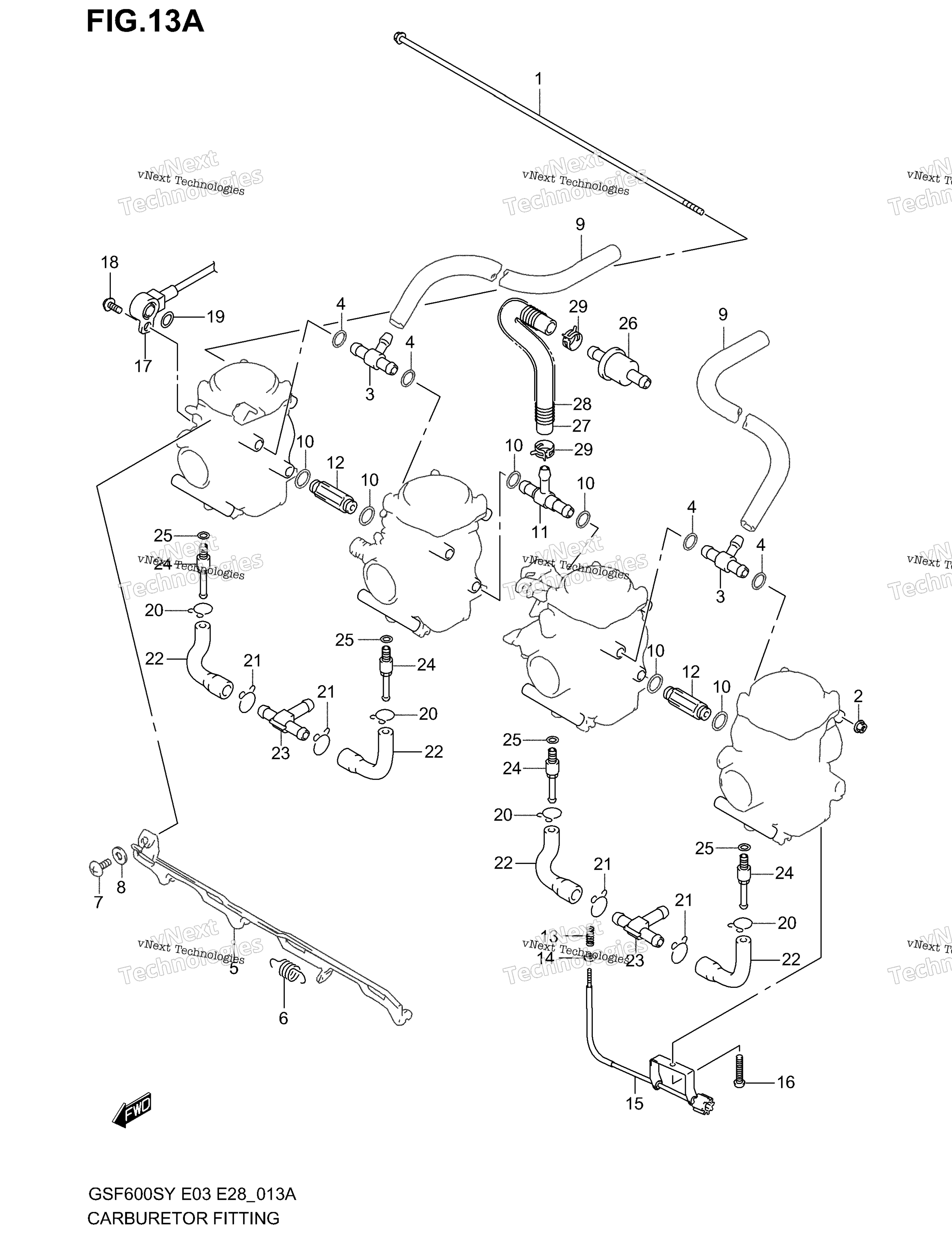 Карбюратор Fittings (Model K3)