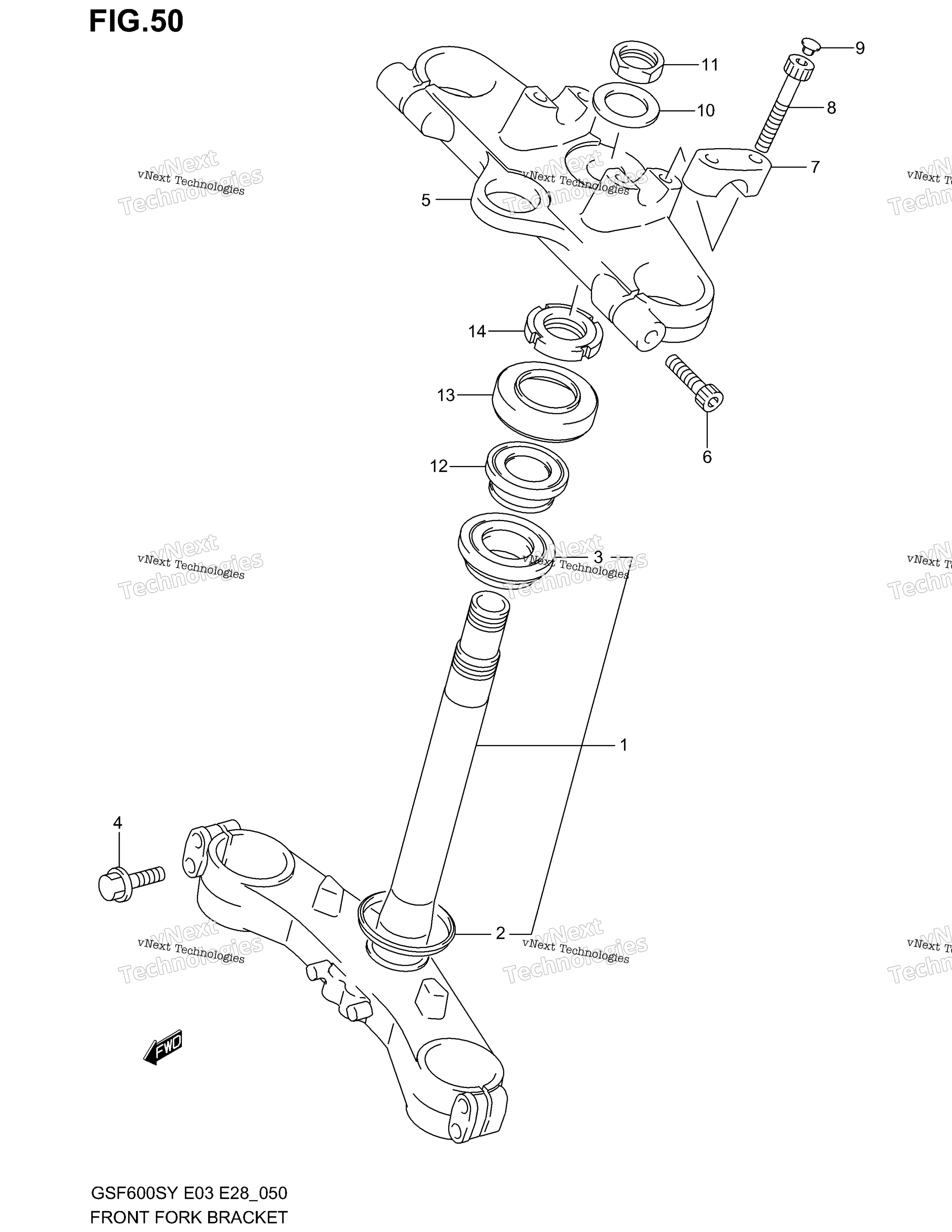 Передняя часть Fork Bracket