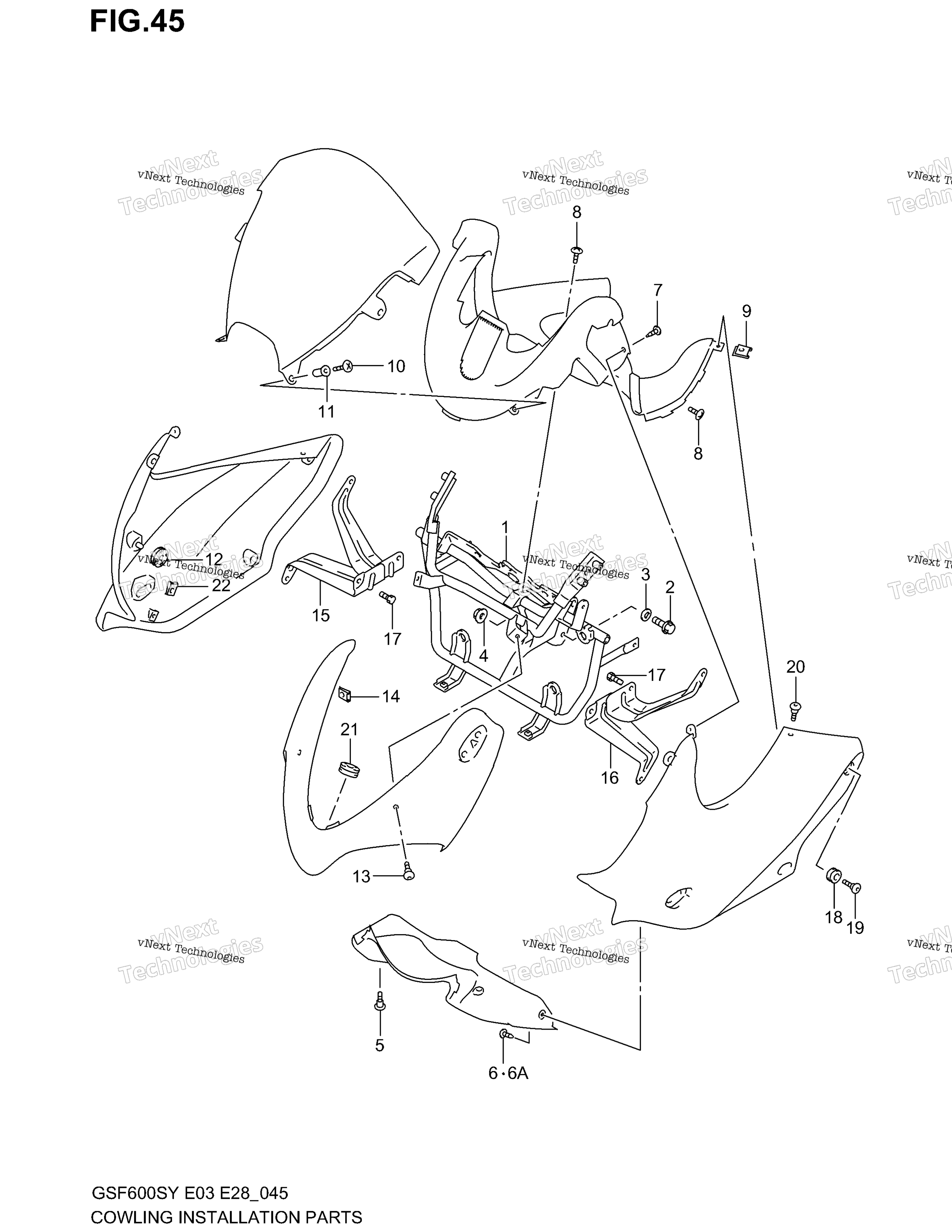 Обтекатель Installation Parts