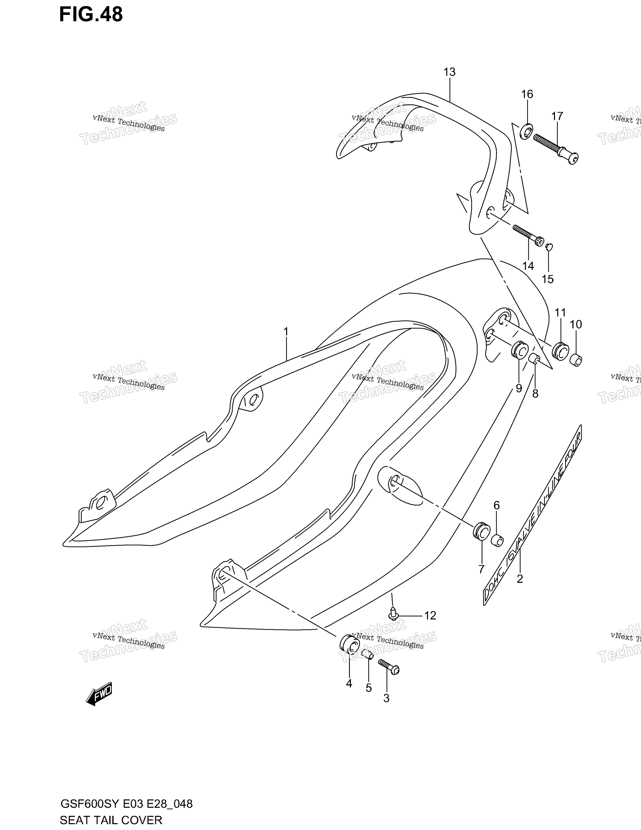 сиденье Tail крышка (Model Y)