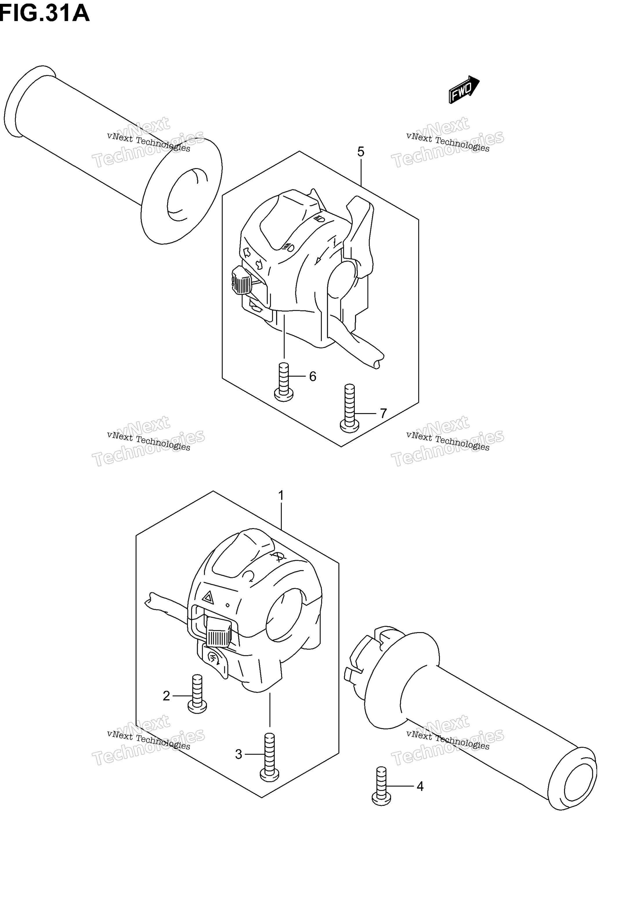 Переключатели на руле (Model K4/K5)