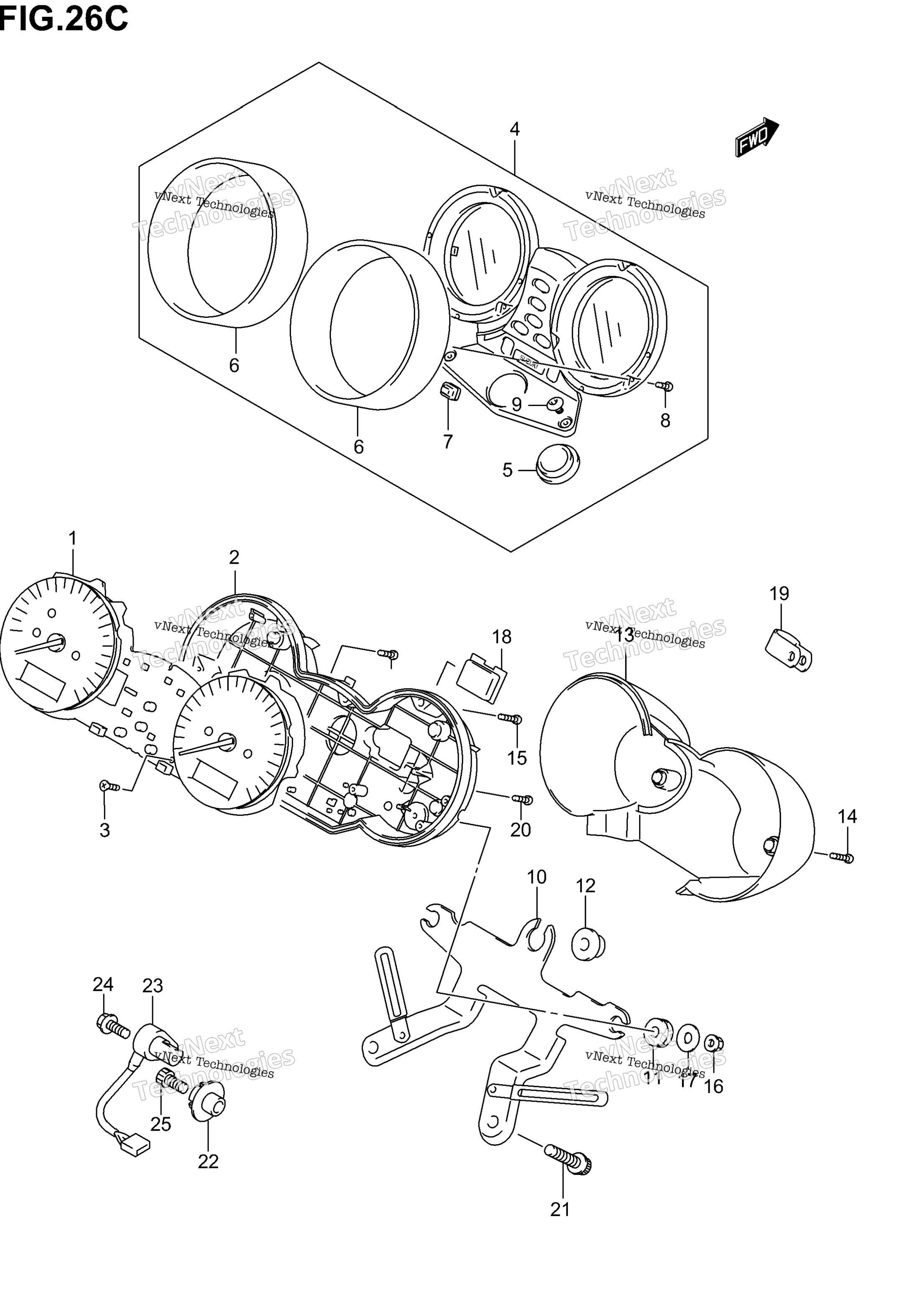 Спидометр (Gsf1200k2/K3)