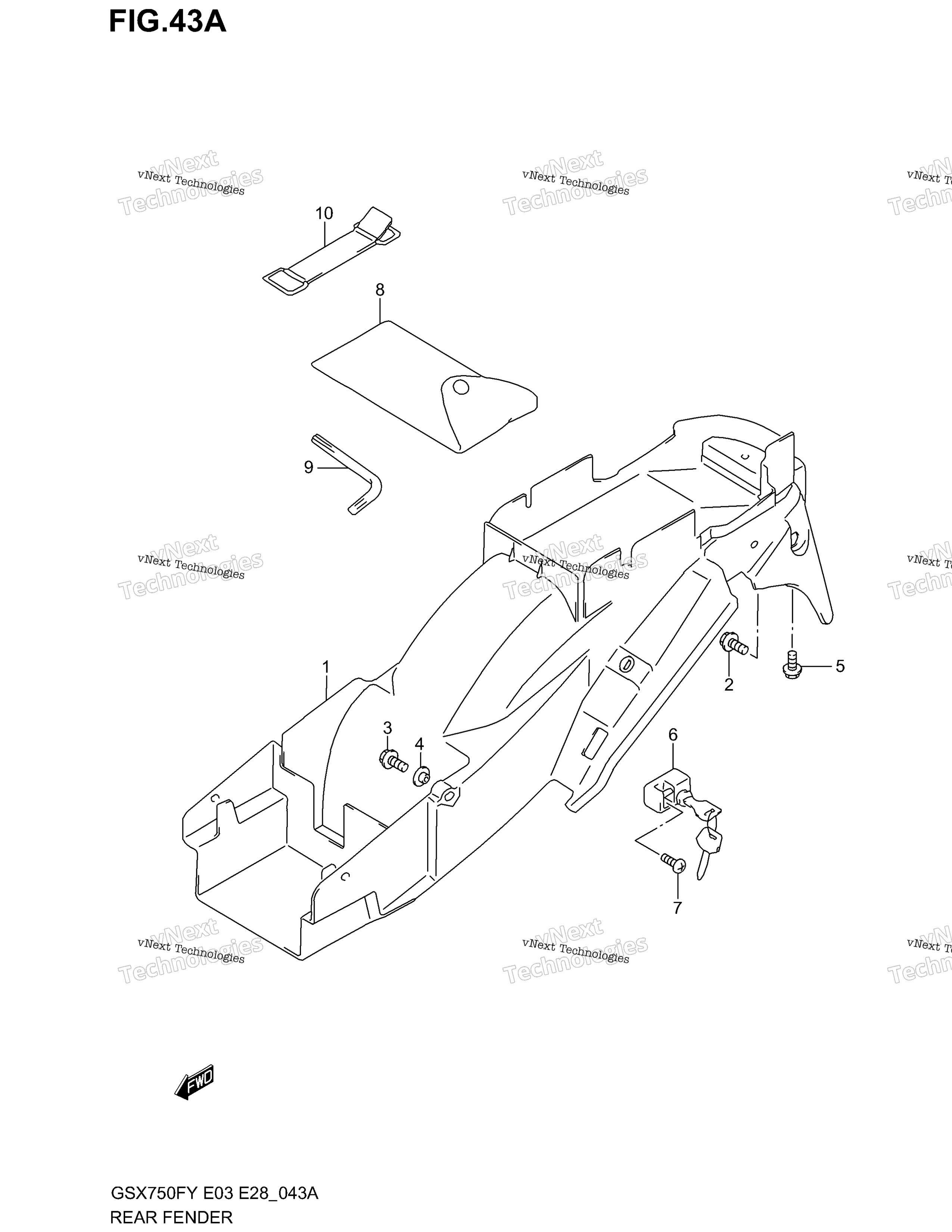 Заднее крыло (Model K3)
