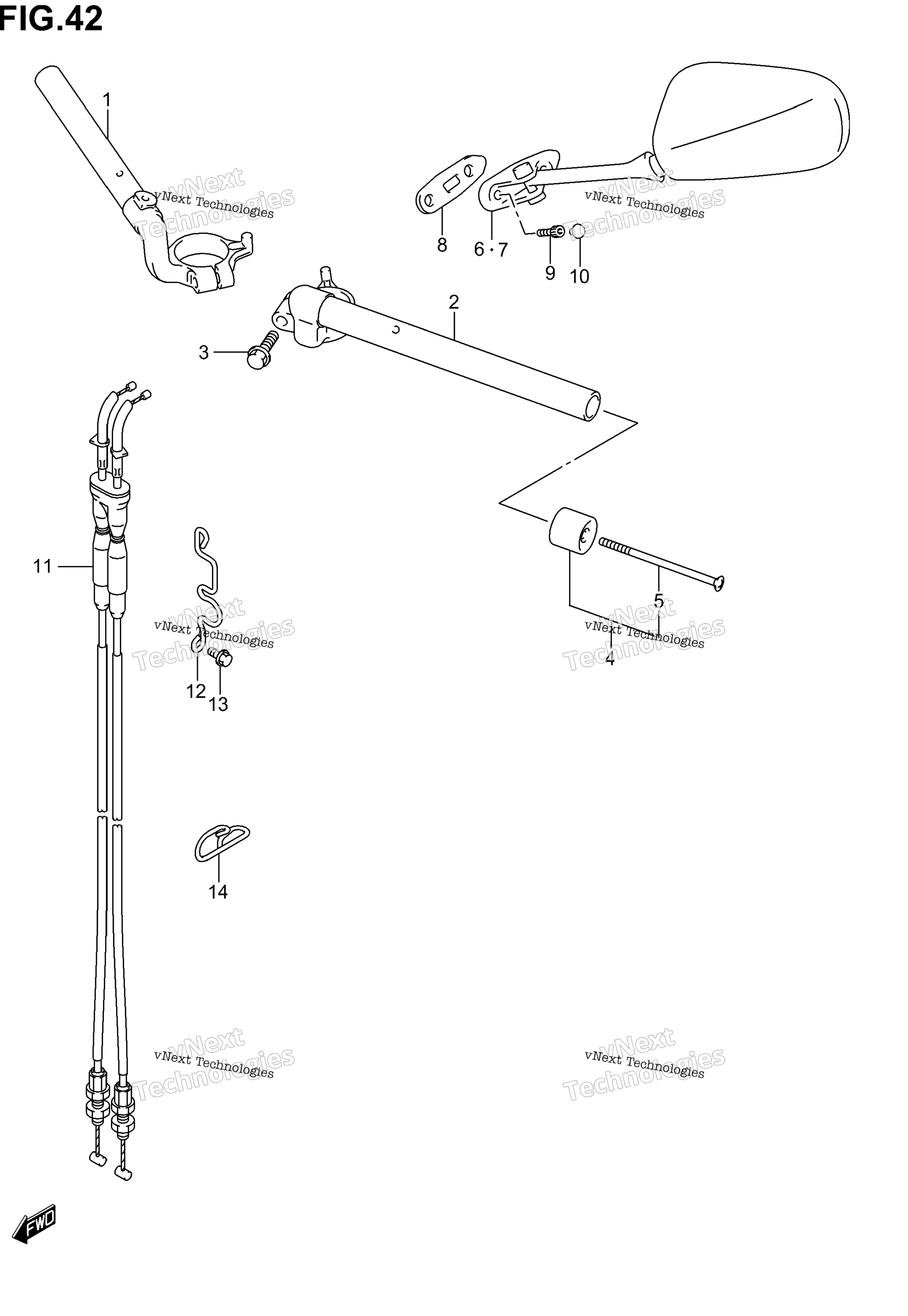 Руль (Sv1000sk3/Sk4/Sk5)