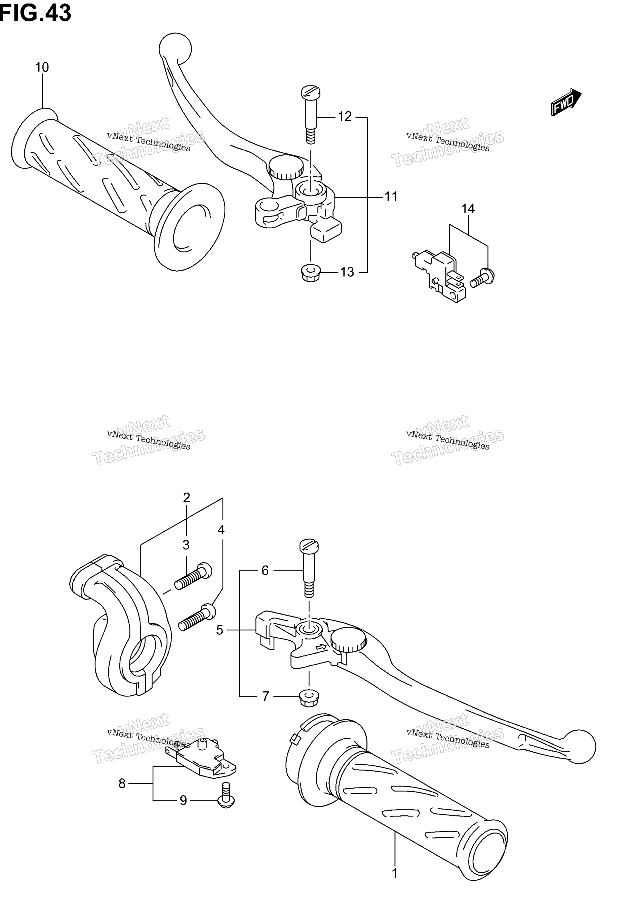 Рычаг руля (Sv1000sk3/Sk4/Sk5)