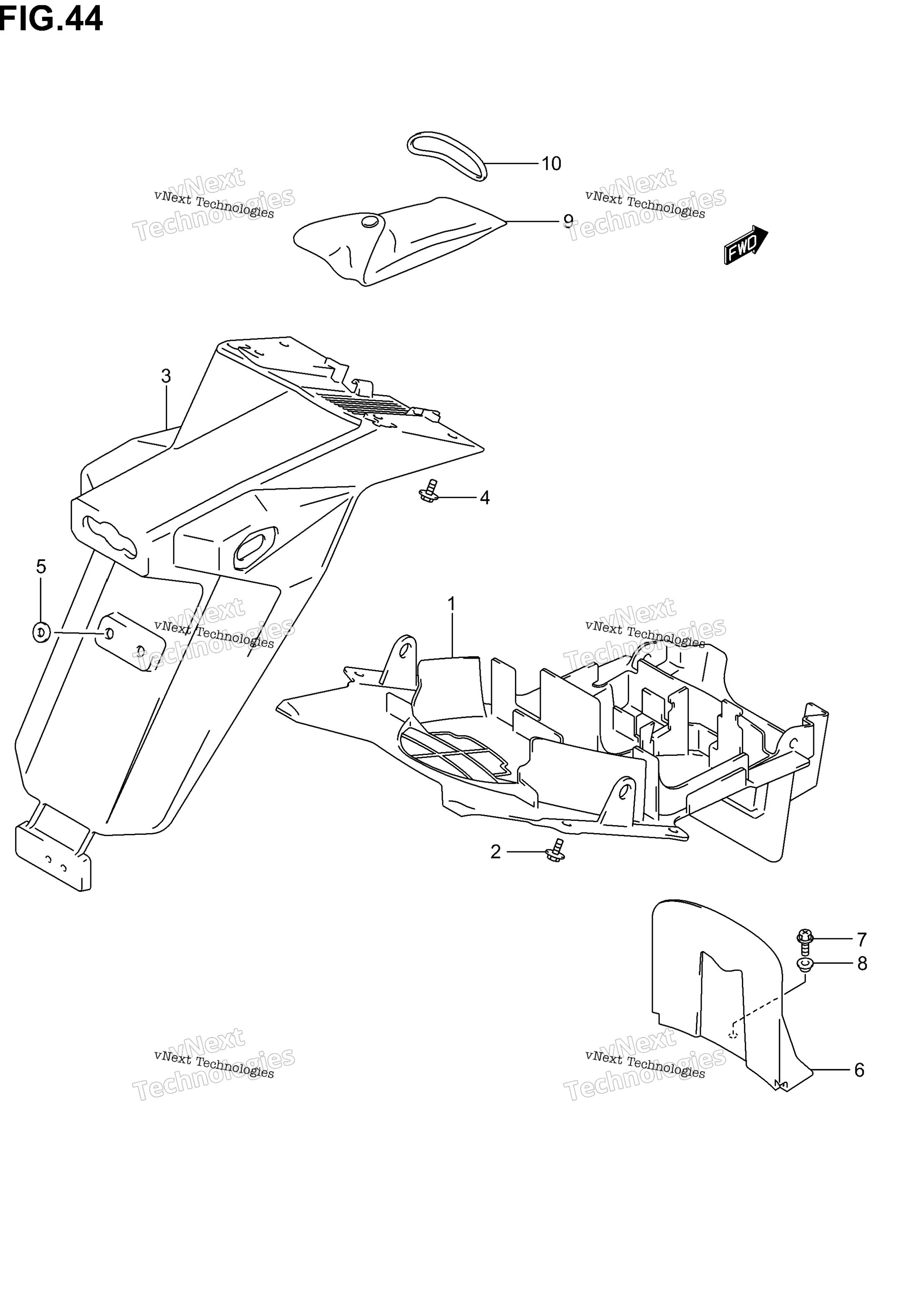 Заднее крыло (Sv1000sk3)