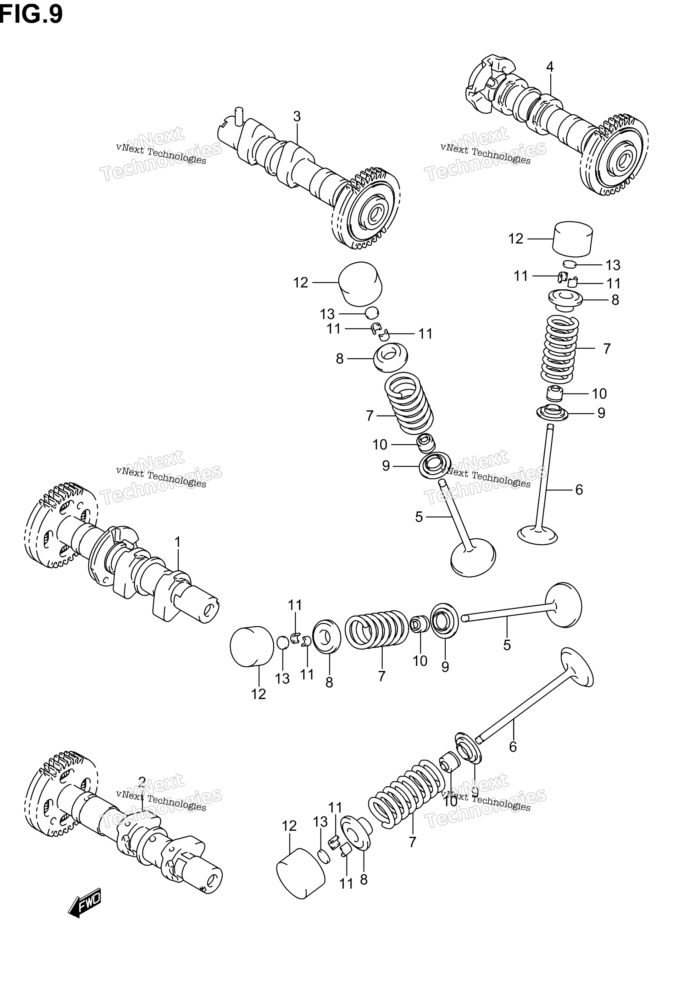 Camshaft / клапан