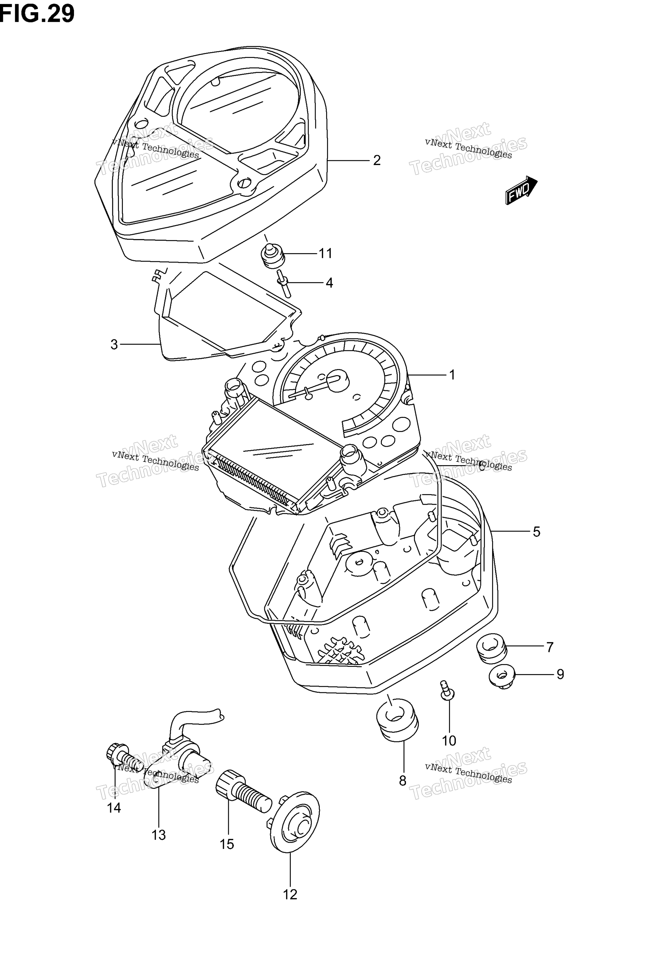 Спидометр (Sv1000sk3/Sk4)