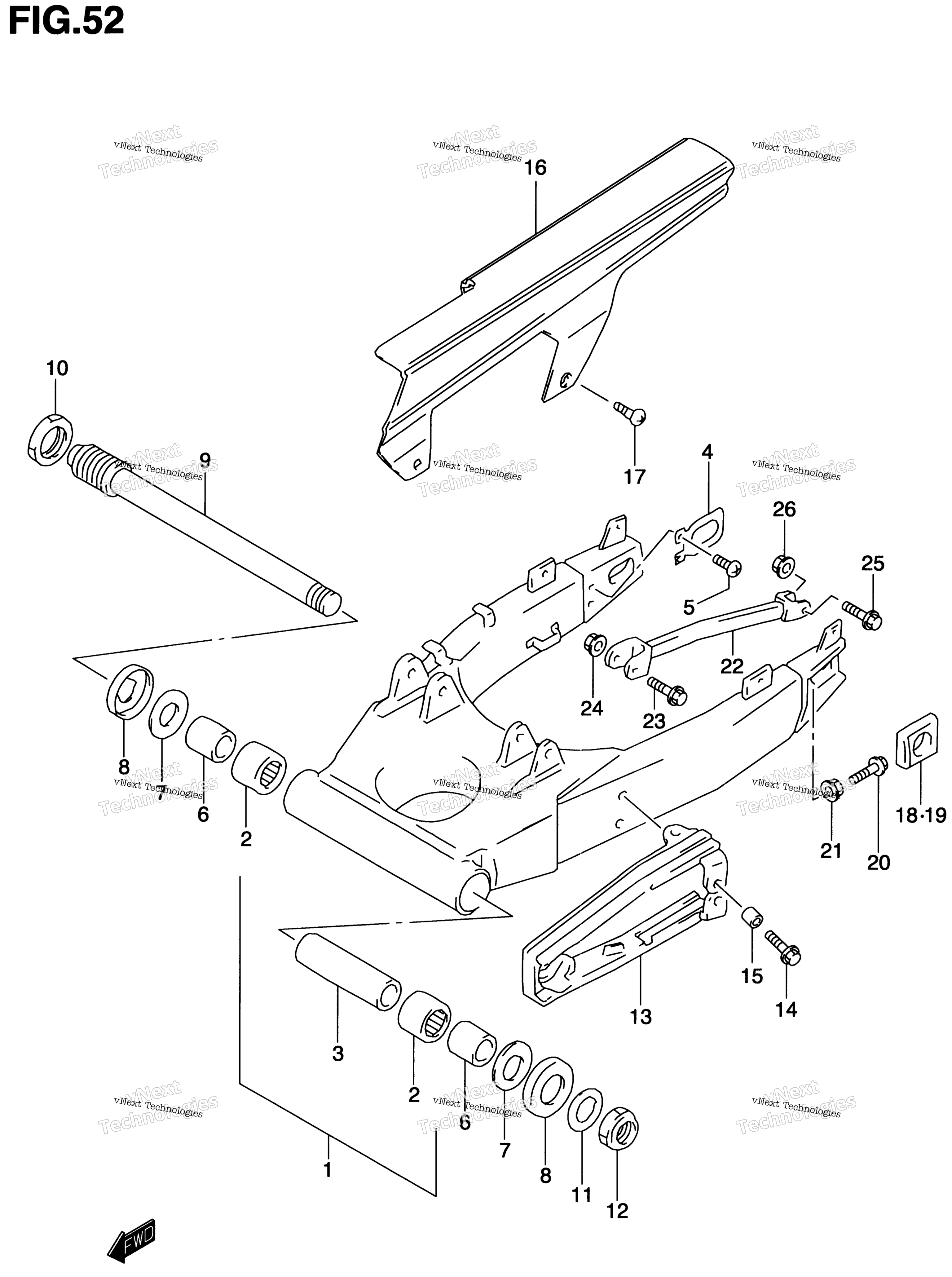 задний Swinging Arm