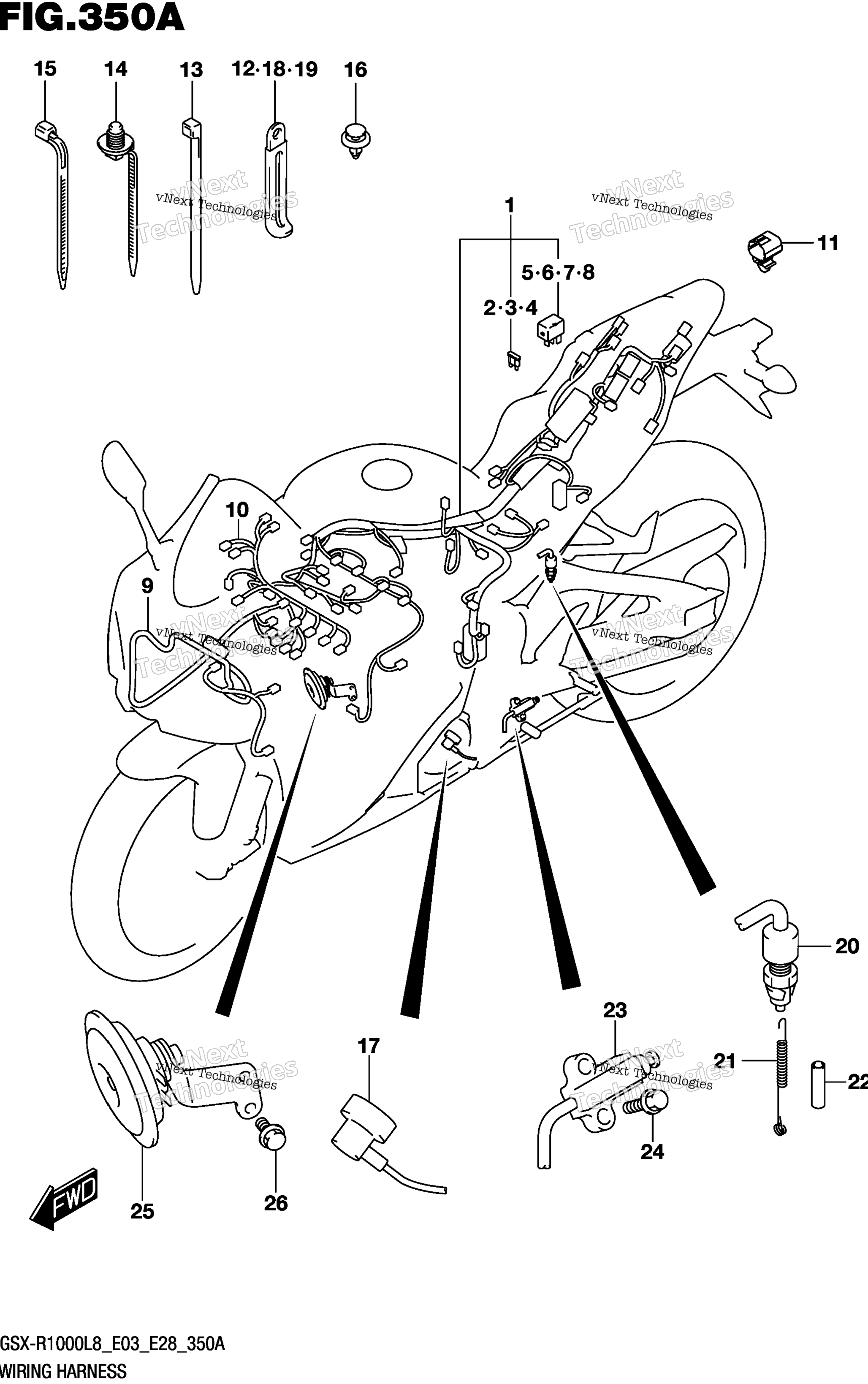 Жгут проводов (Gsx-R1000l8 E03)