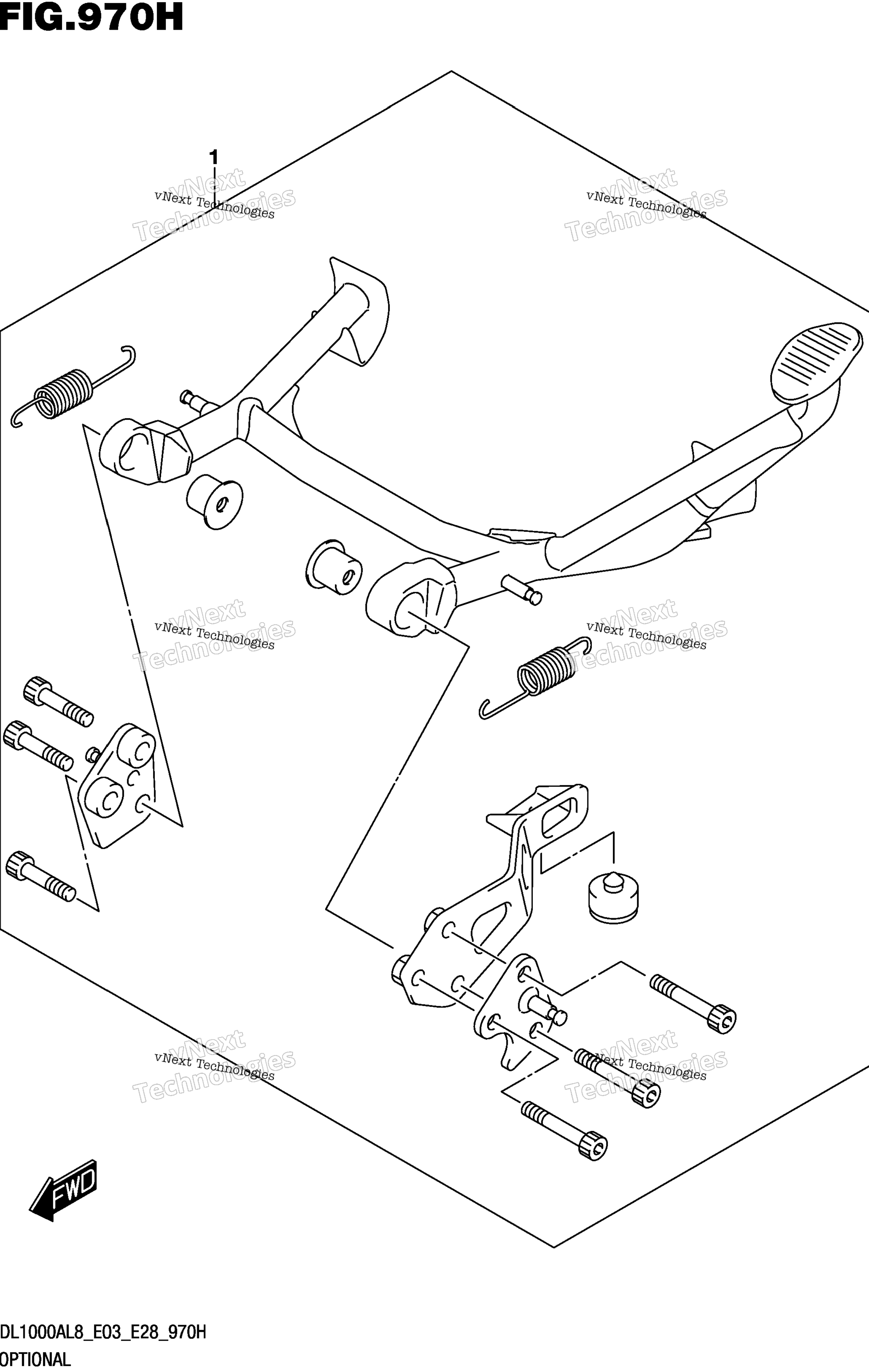 Опциональное оборудование (Center Stand Set)
