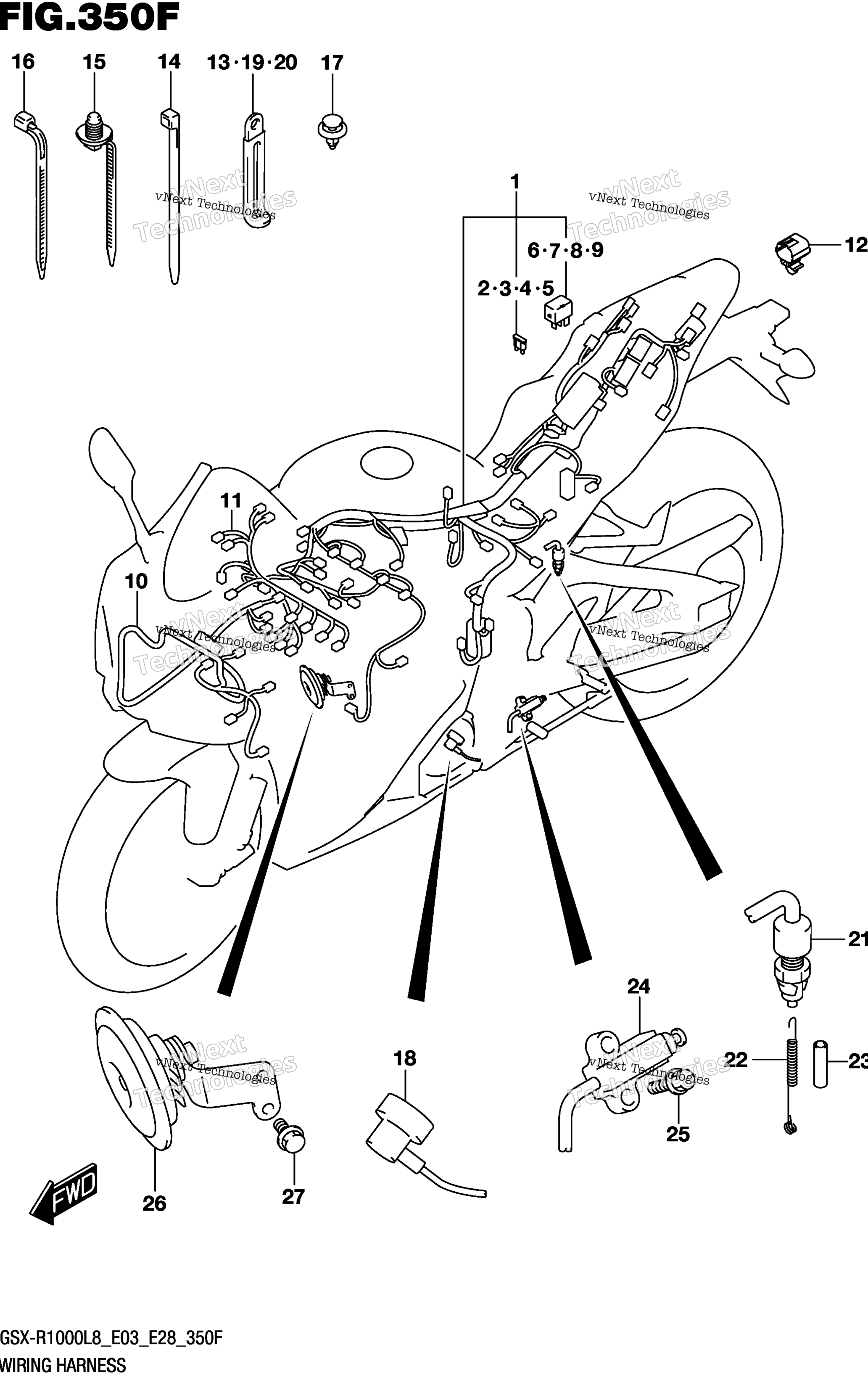 Жгут проводов (Gsx-R1000rzl8 E03)