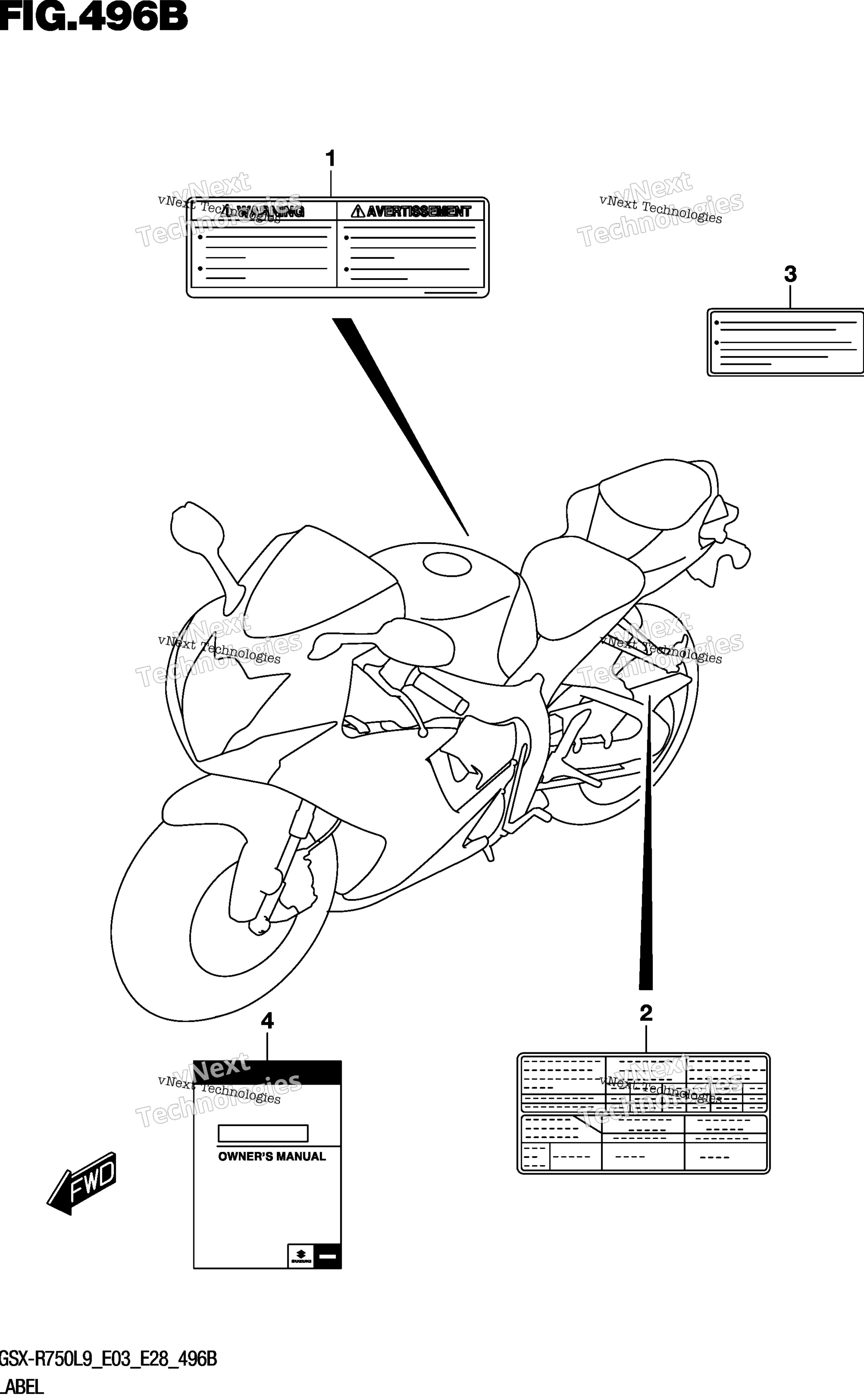 Шильдик (Gsx-R750l9 E28)