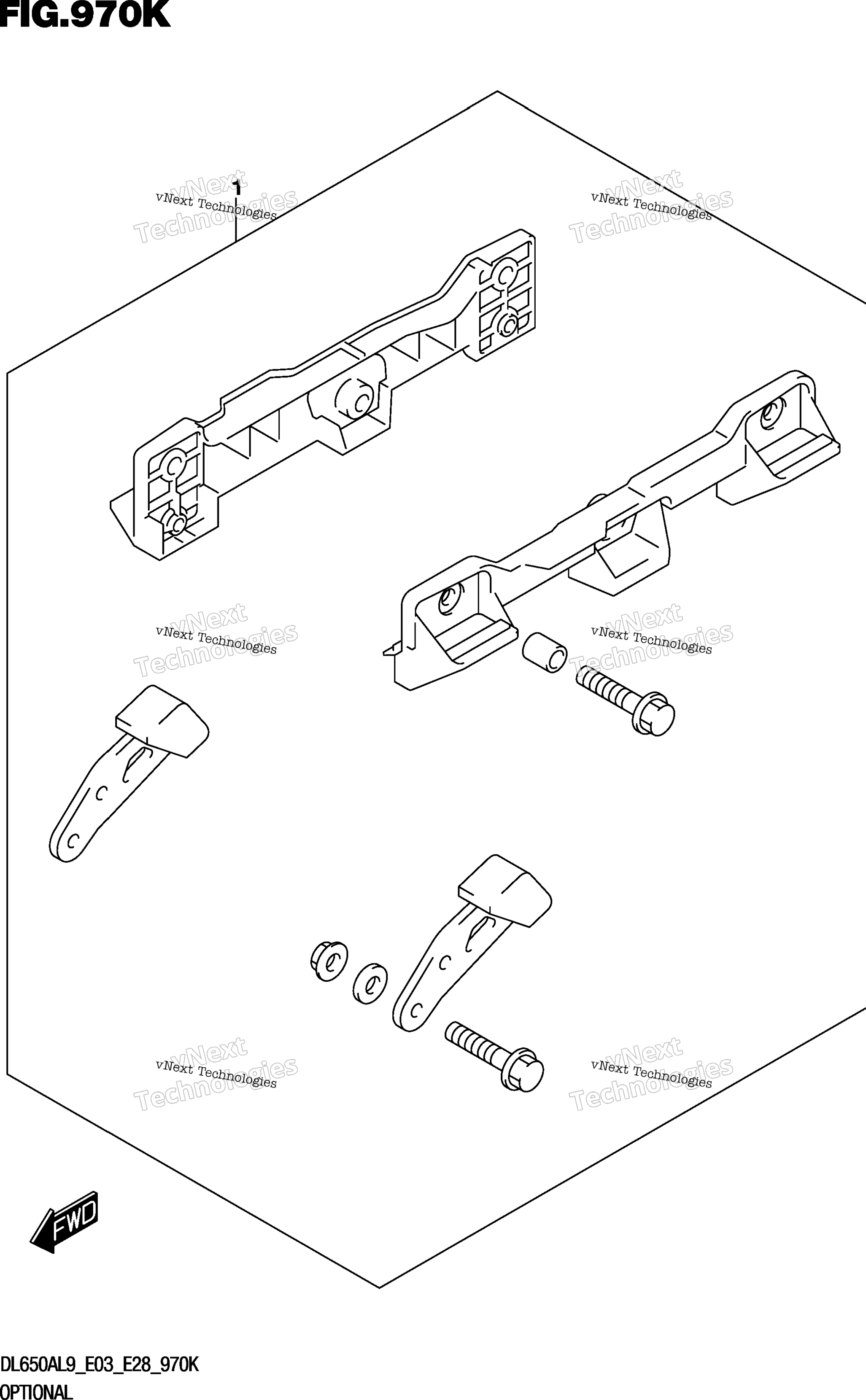 Опциональное оборудование (Side Case Bracket Set)