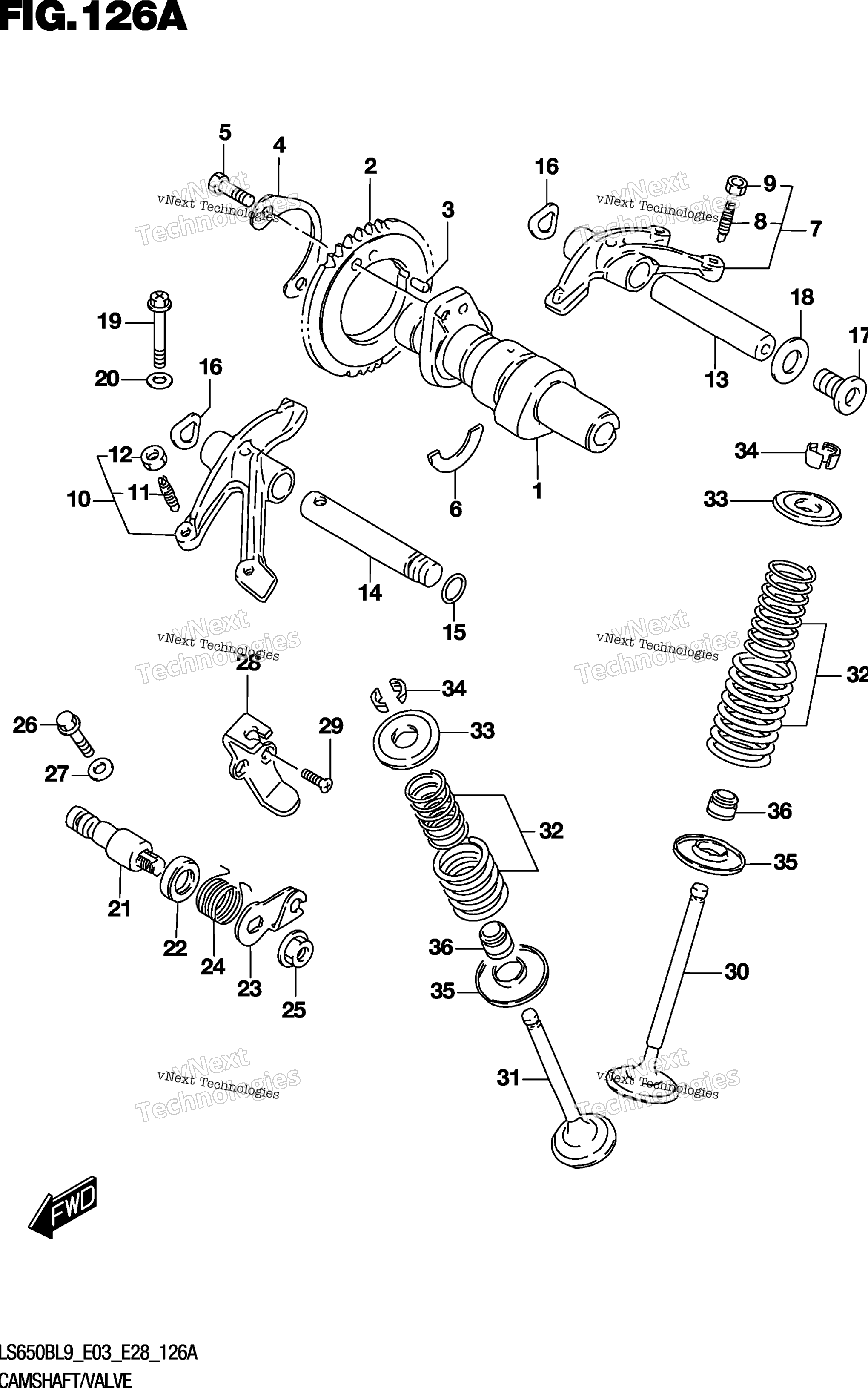 Camshaft / клапан
