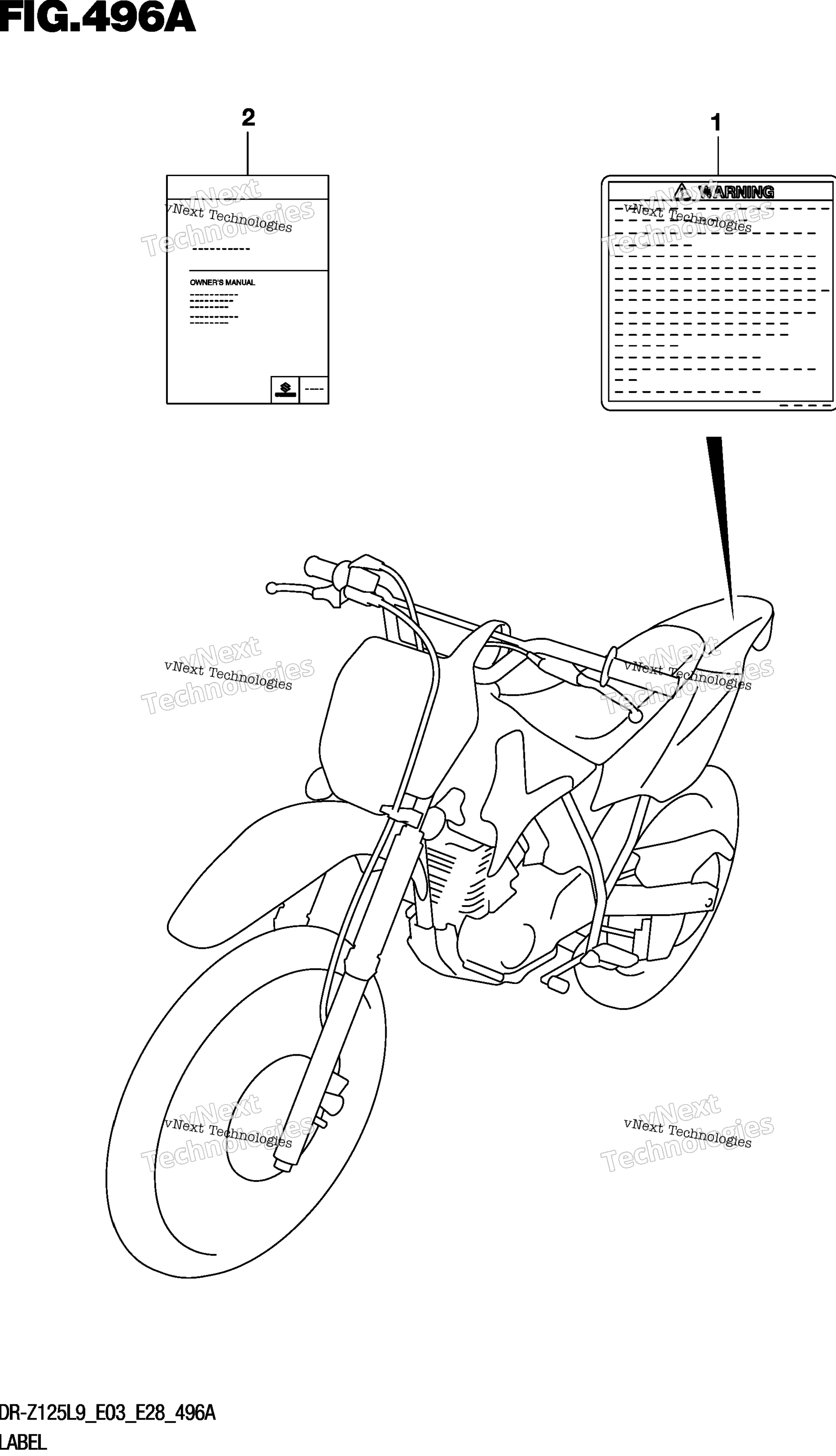 Шильдик (Dr-Z125l9 E28)