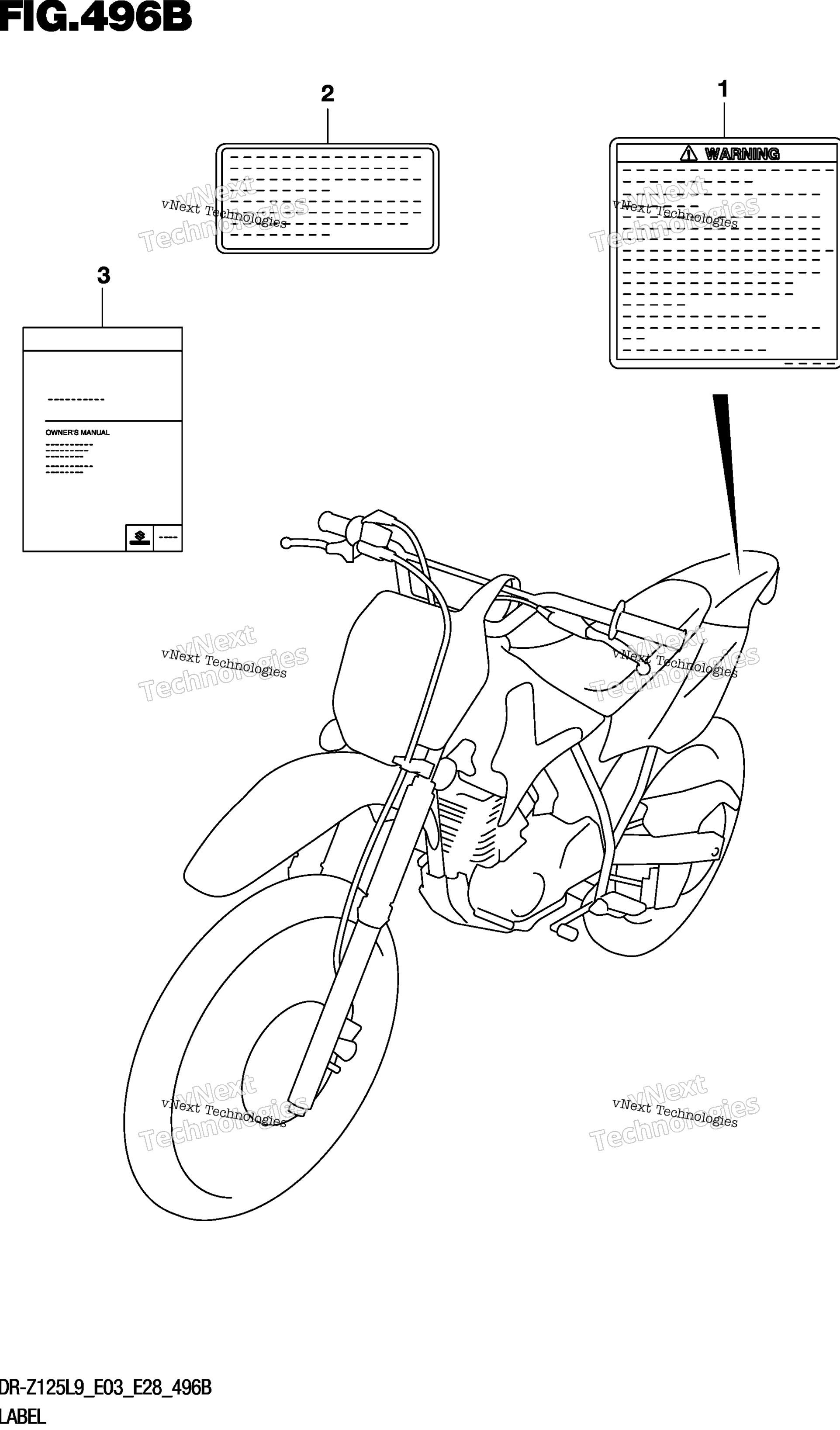 Шильдик (Dr-Z125ll9 E03)
