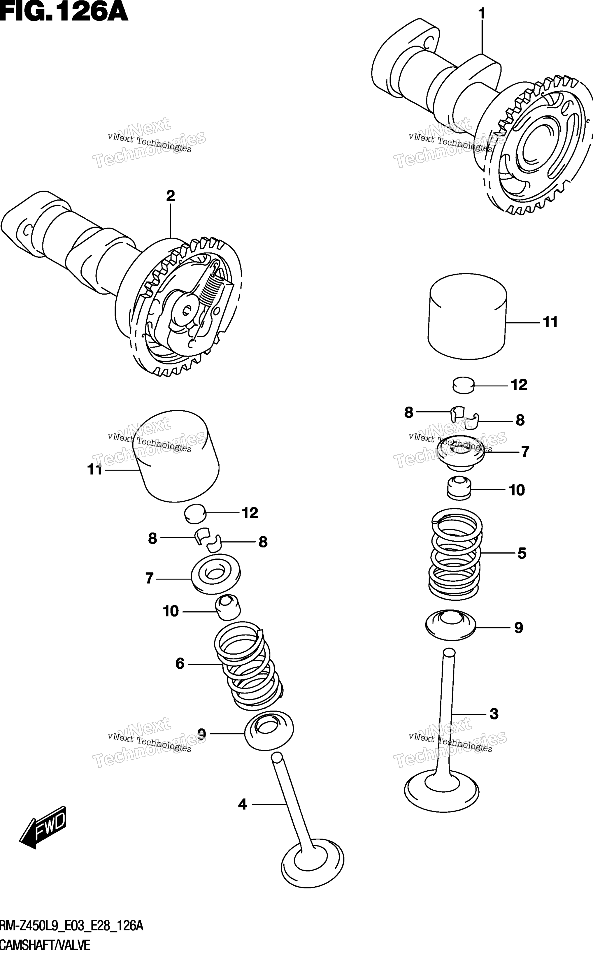 Camshaft / клапан