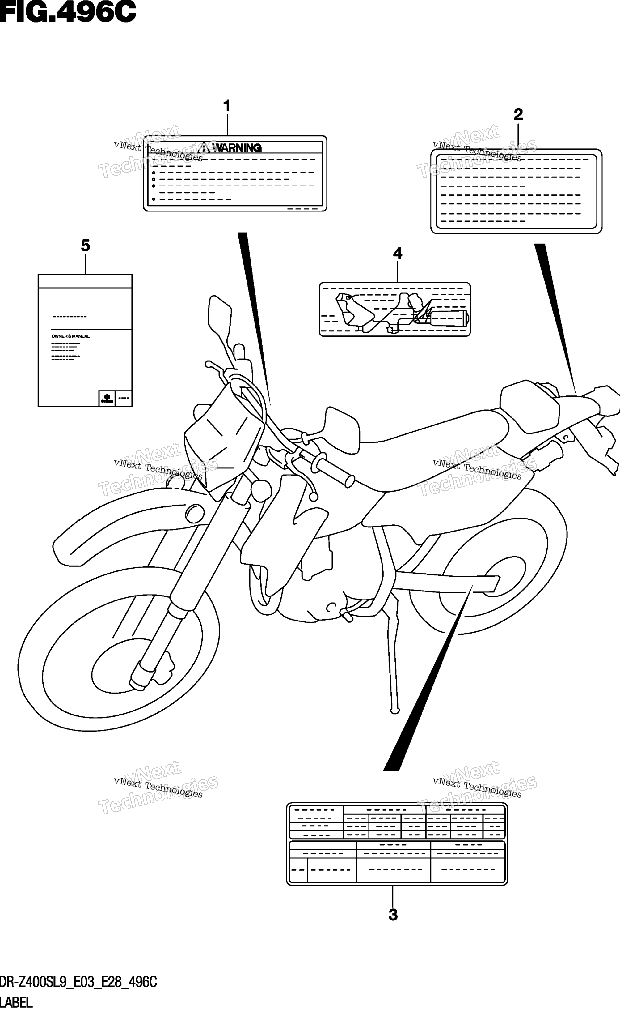 Шильдик (Dr-Z400sl9 E33)