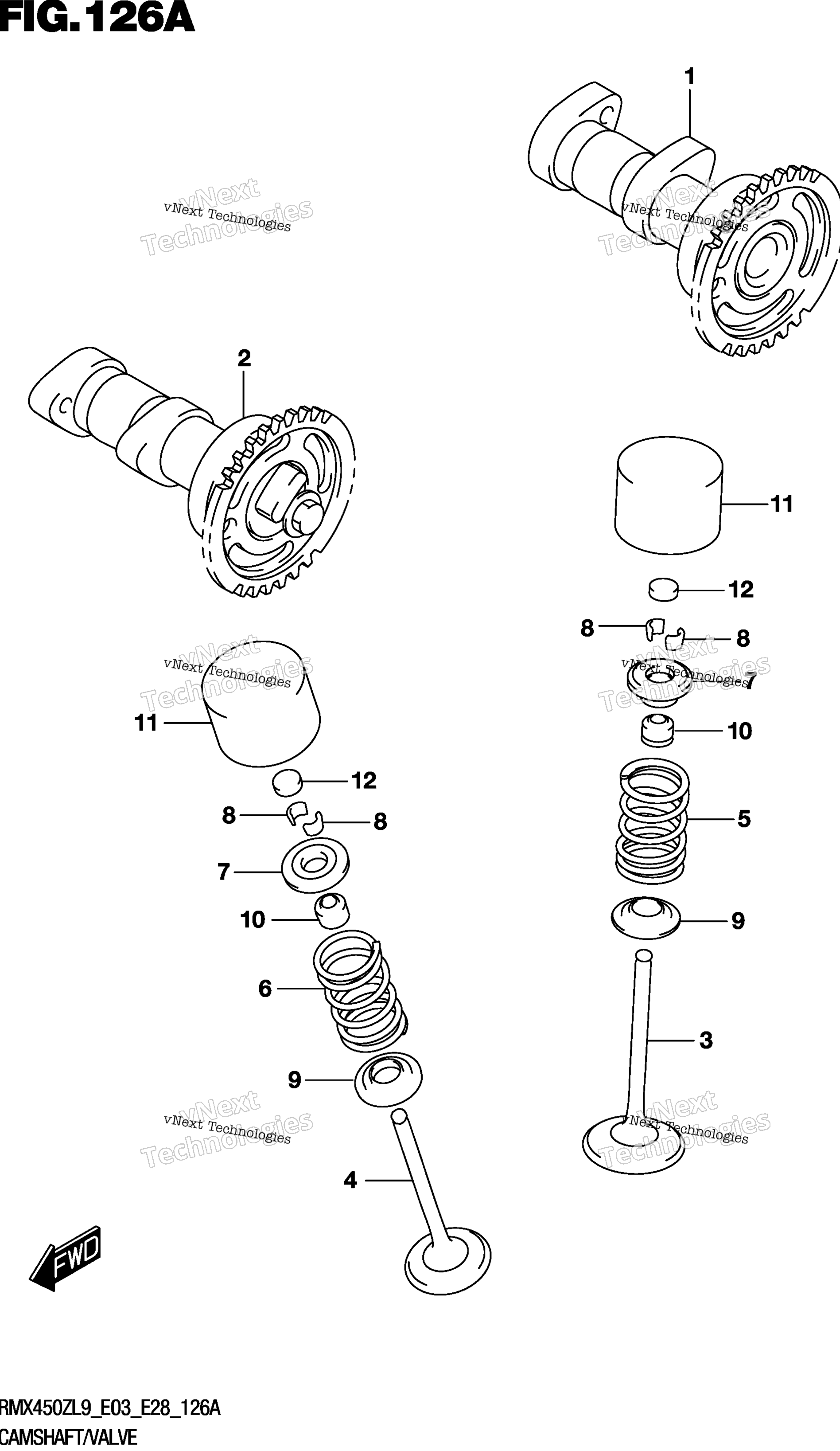 Camshaft / клапан