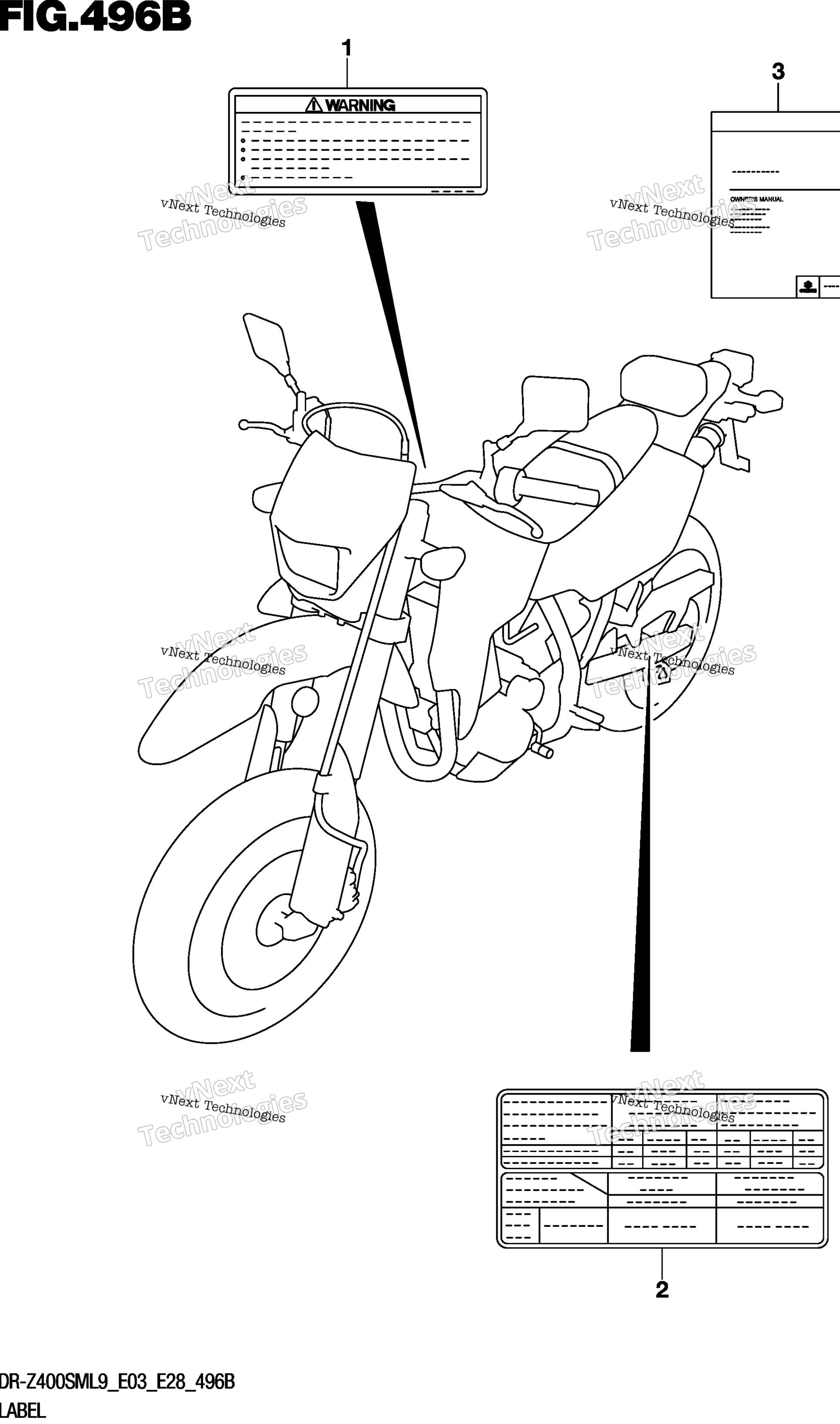 Шильдик (Dr-Z400sml9 E28)