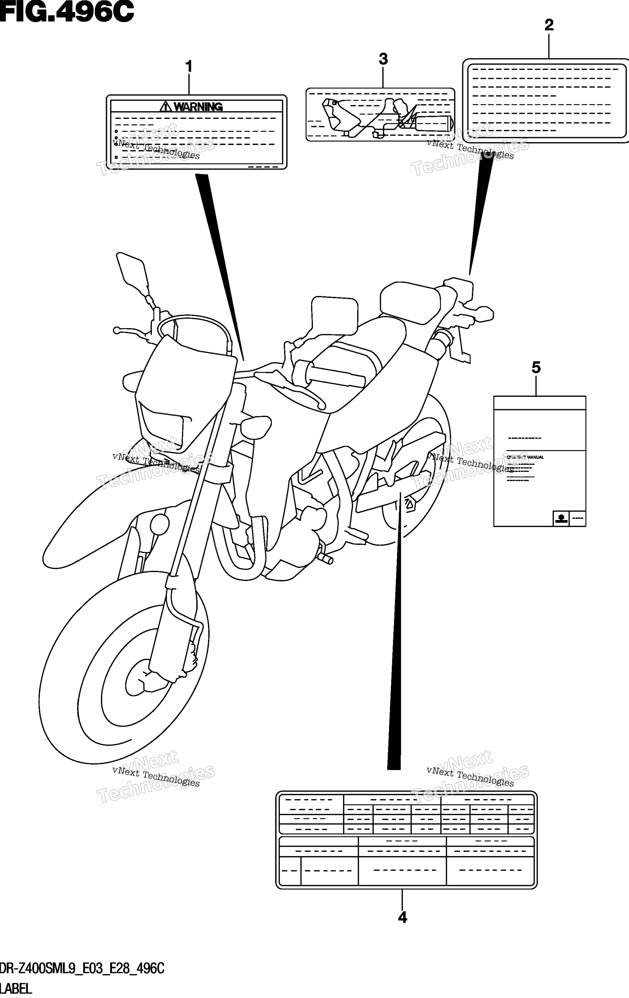 Шильдик (Dr-Z400sml9 E33)