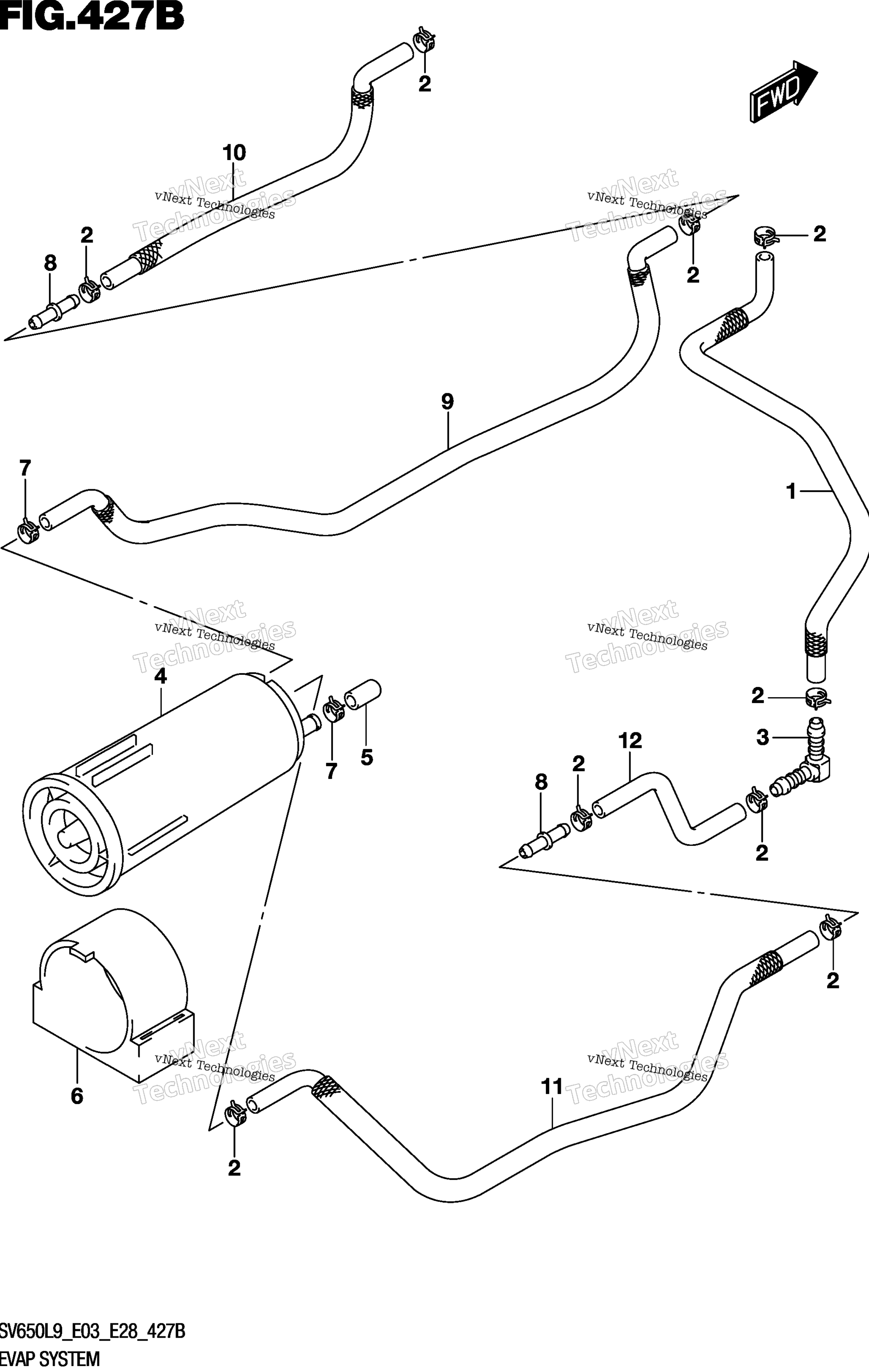 Система испарения (Sv650al9 E33)