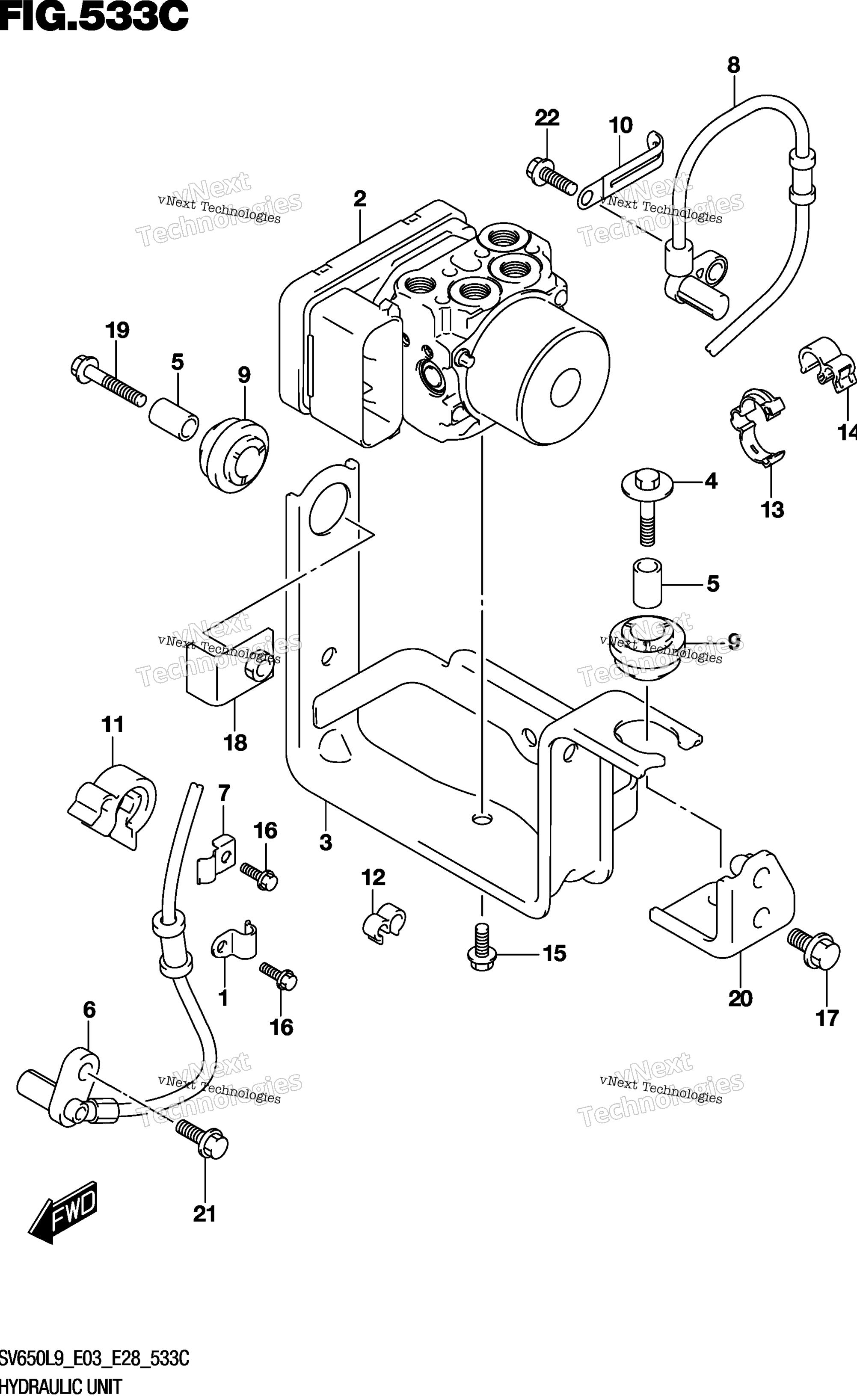 Гидравлический блок (Sv650xal9 E28)