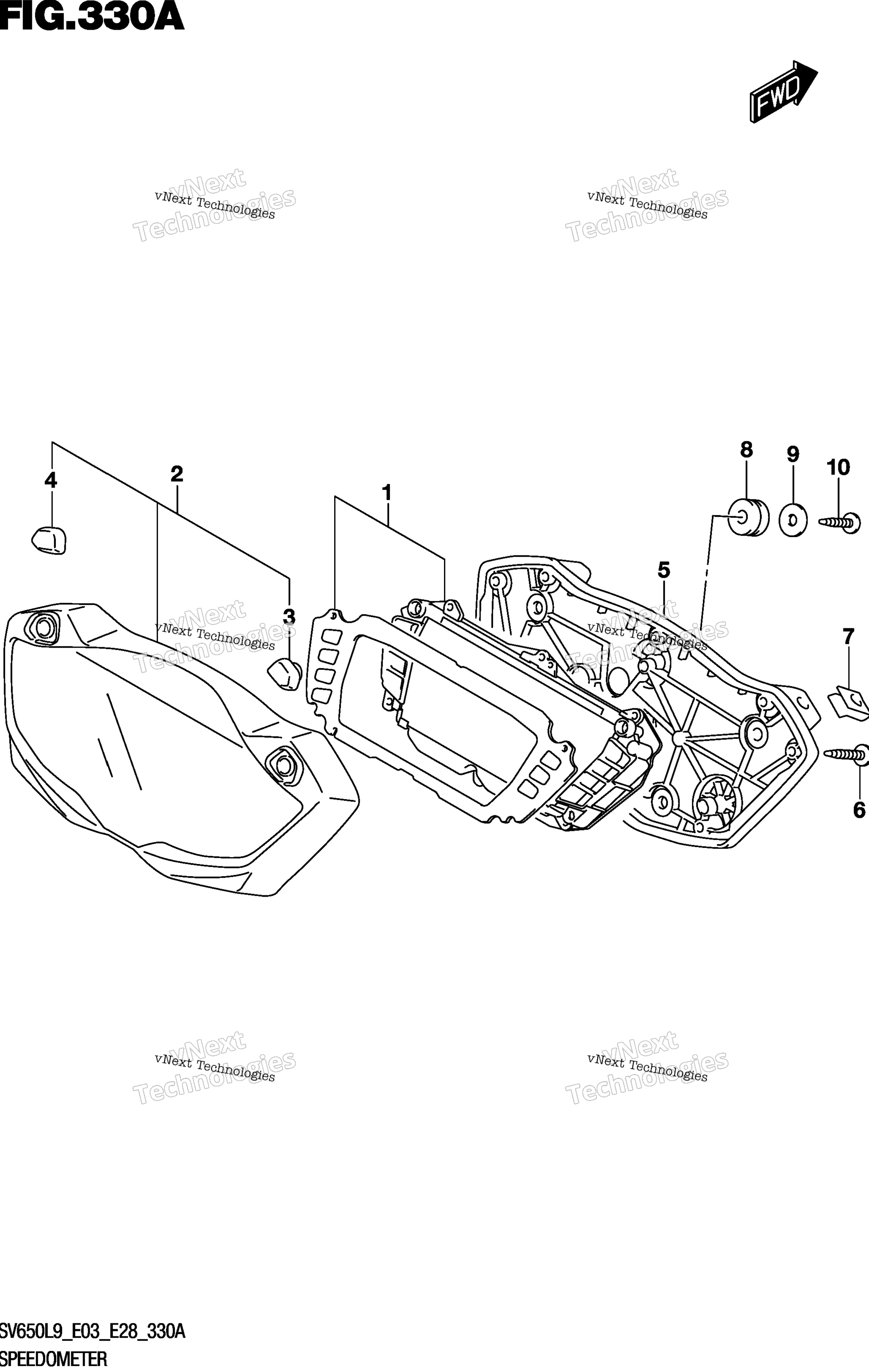 Спидометр (Sv650l9 E03)