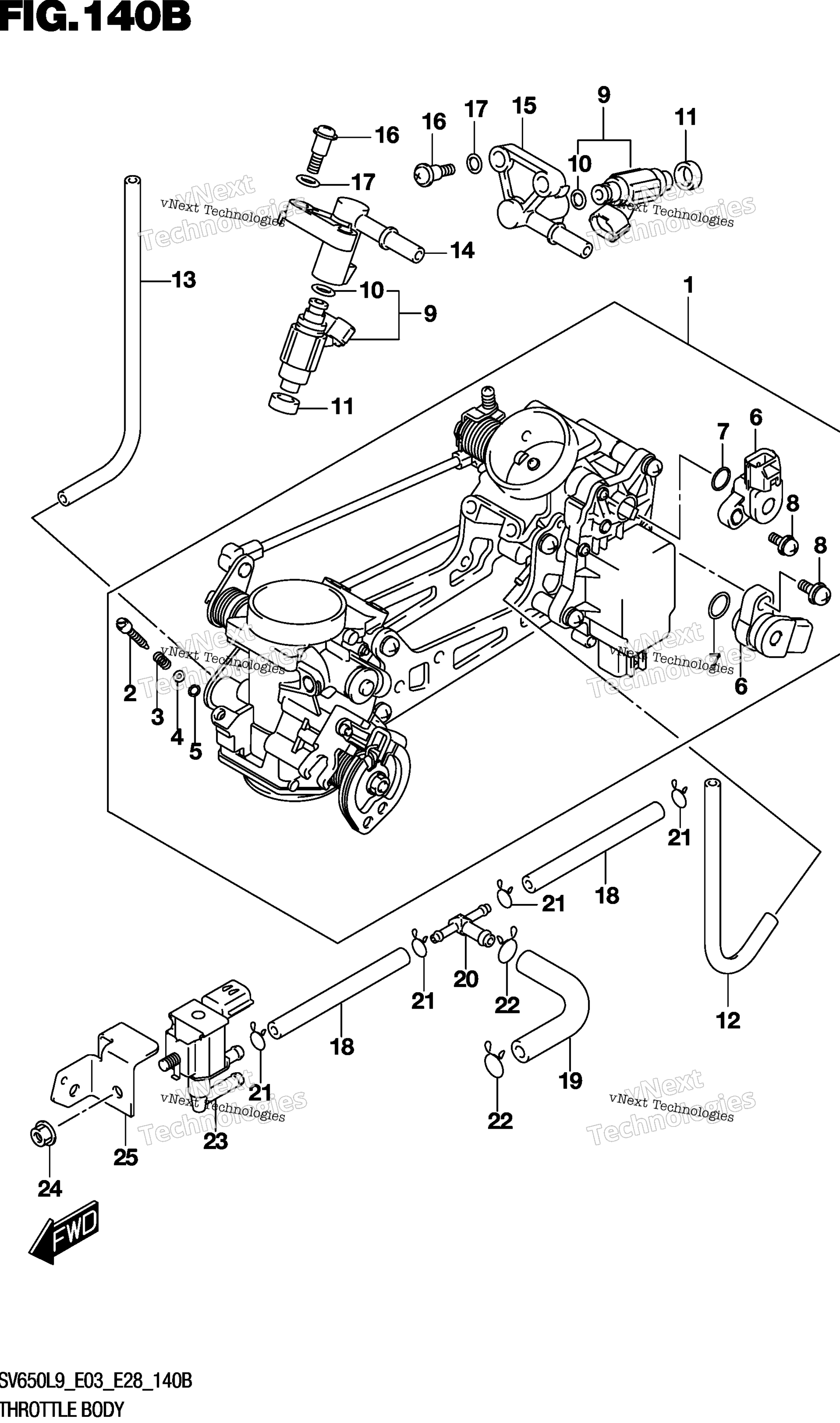 Дроссельный узел (Sv650l9 E33)
