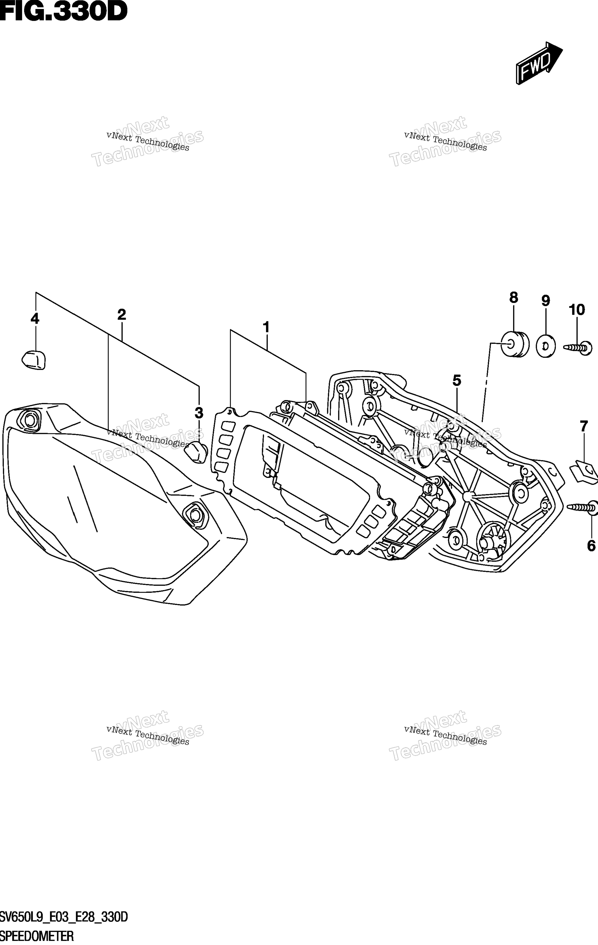 Спидометр (Sv650al9 E33)