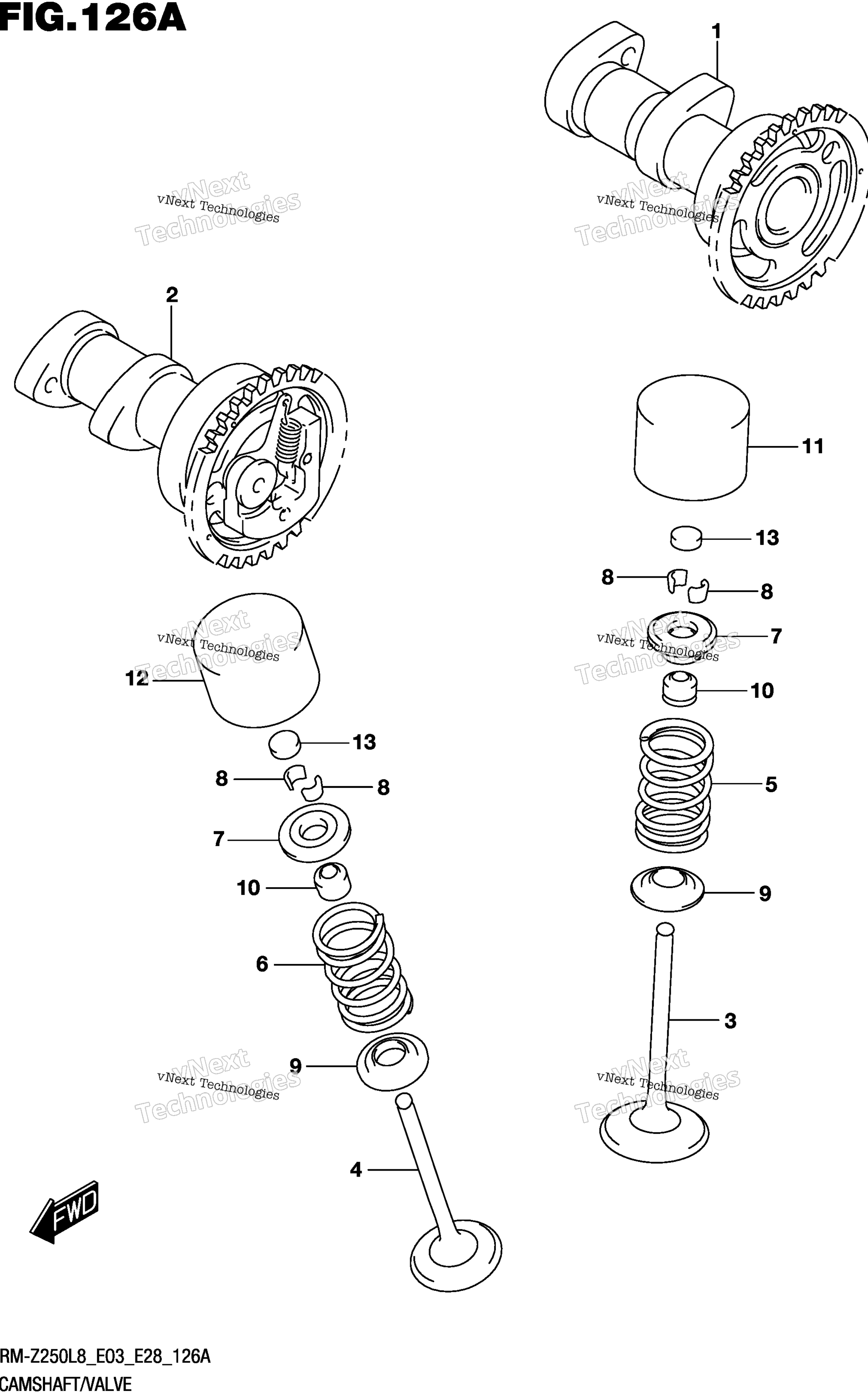 Camshaft / клапан