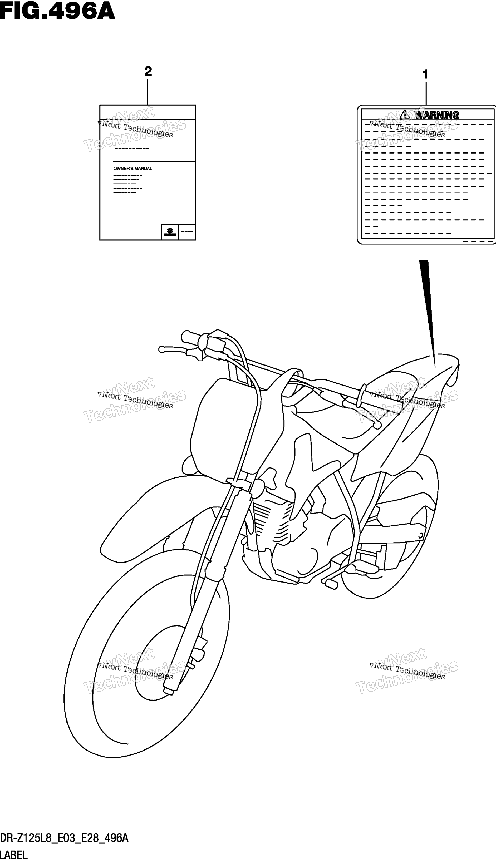 Шильдик (Dr-Z125l8 E28)