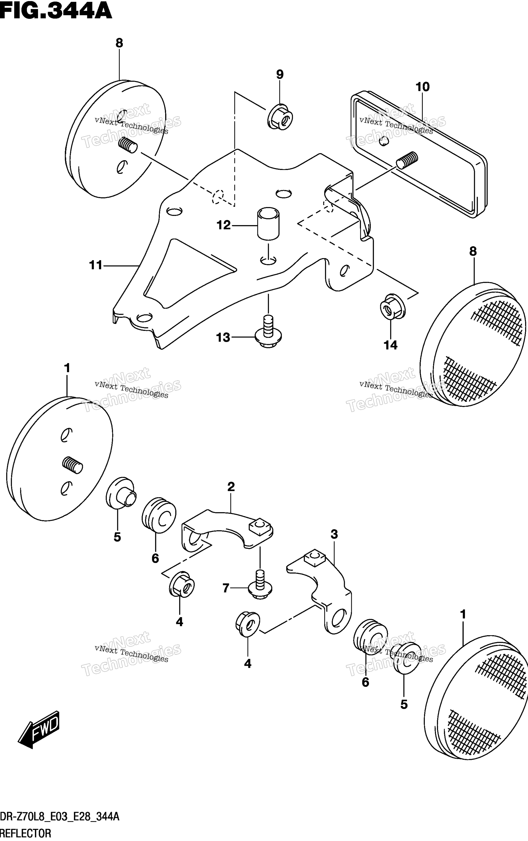 Отражатель (Dr-Z70l8 E28)