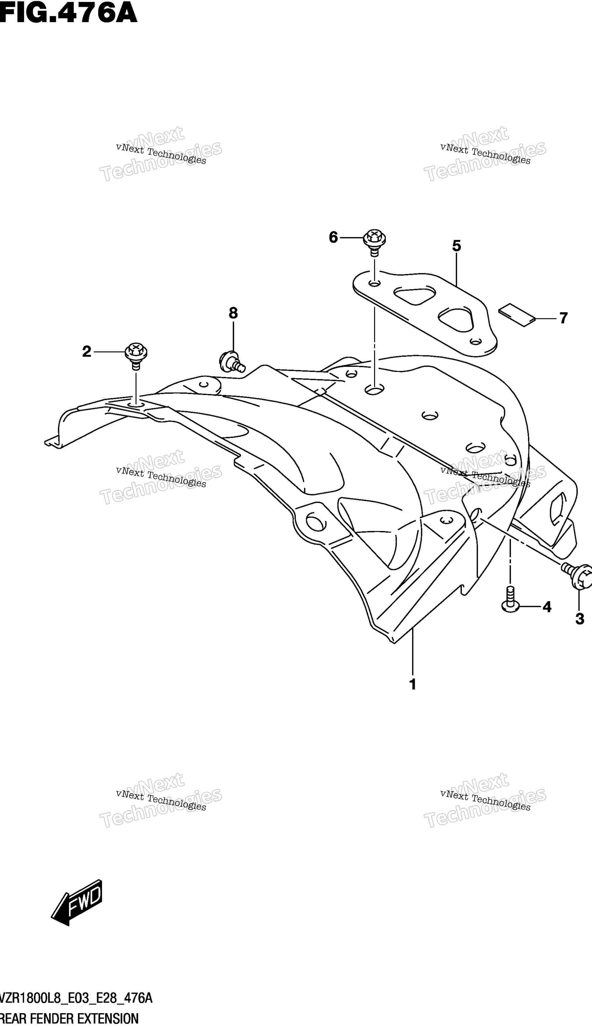 Задняя часть Fender Extension