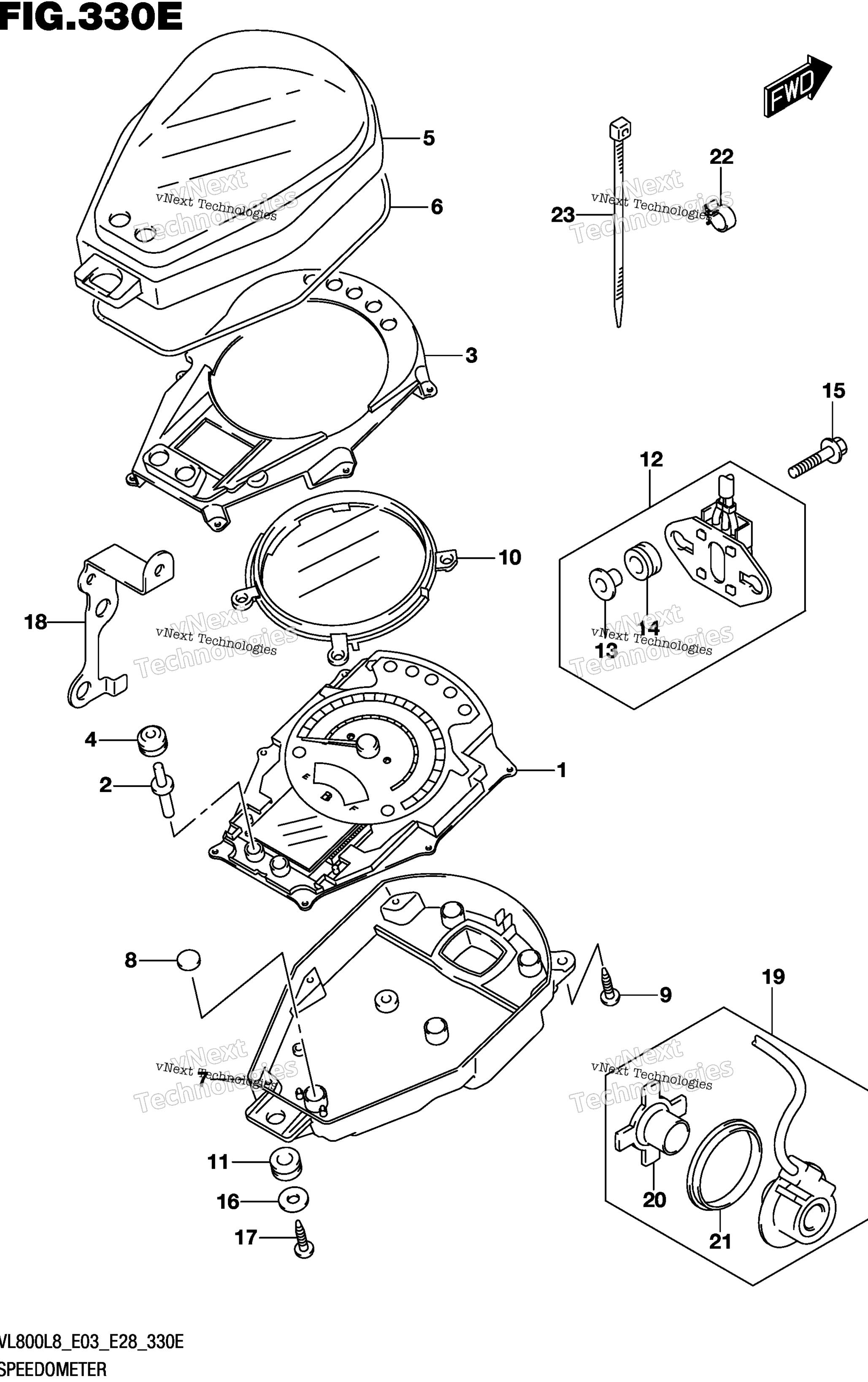 Спидометр (Vl800tl8 E28)
