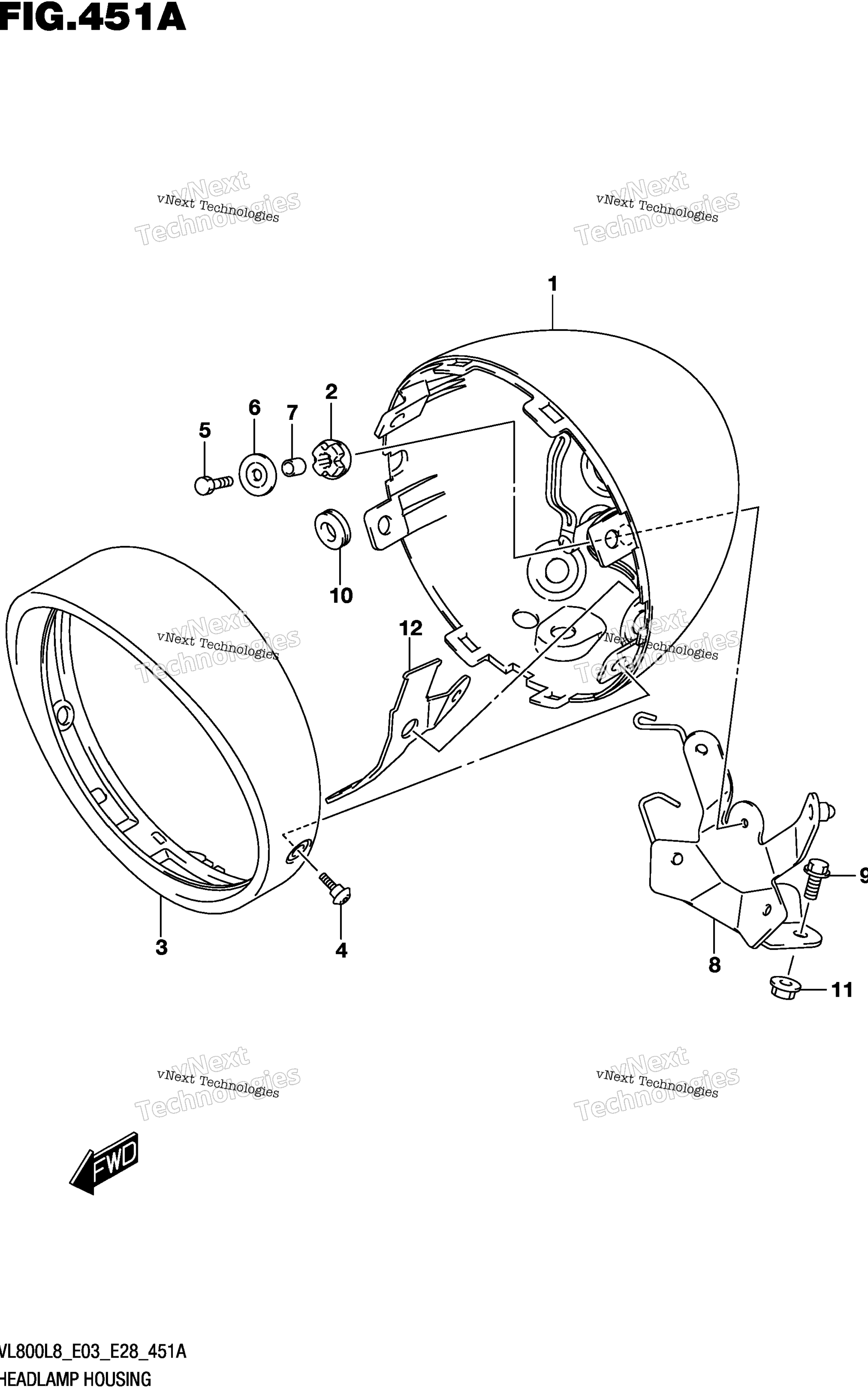 Корпус фары